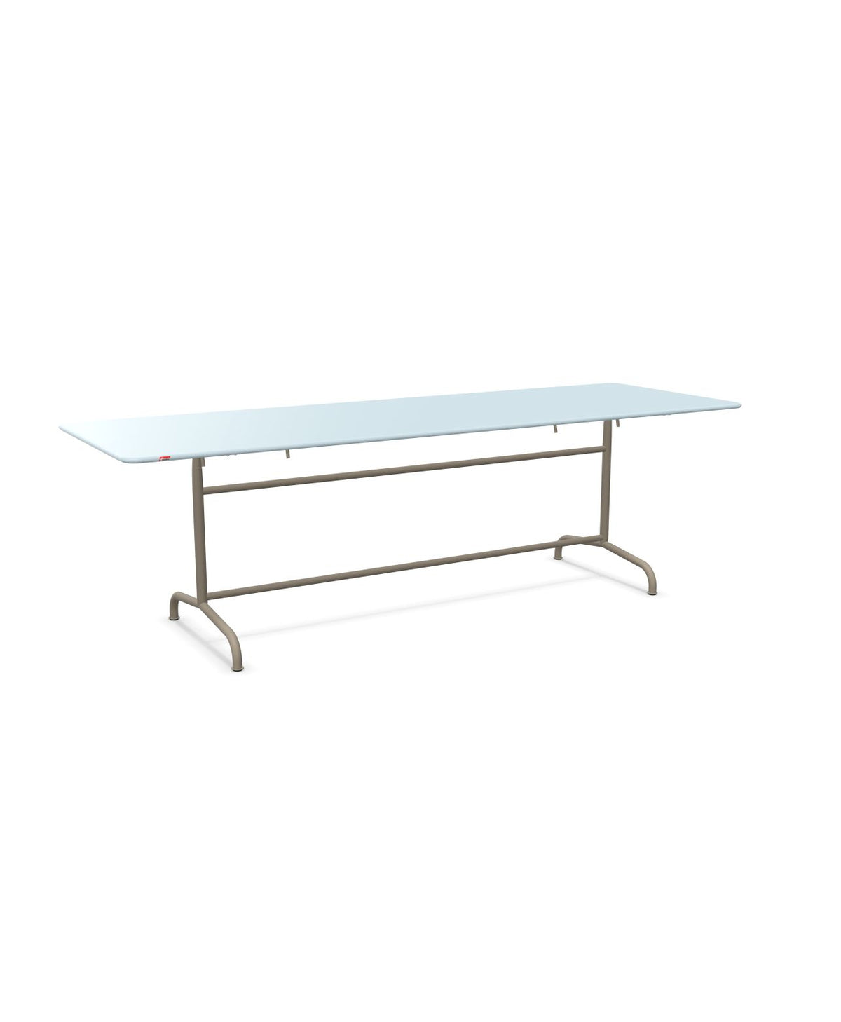 Schaffner Rigi Table repas rabattable 240x80cm Bleu Pastel 51 Champagne 85