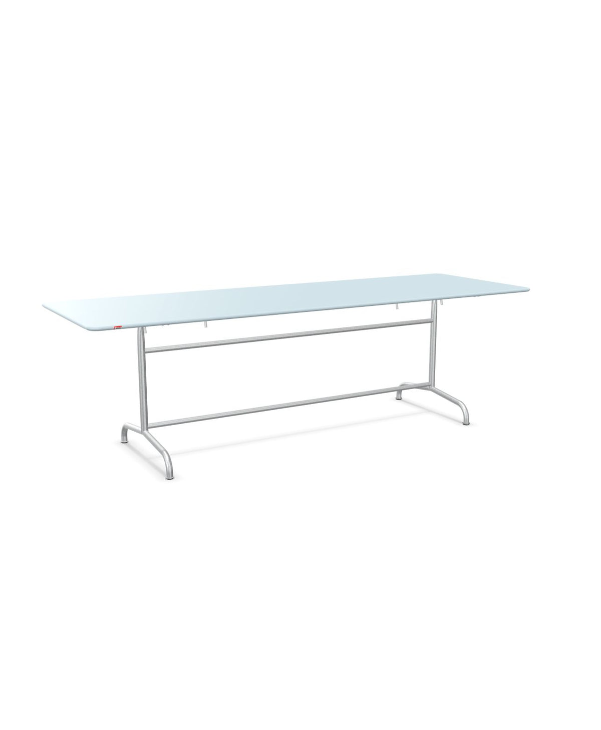 Schaffner Rigi Table repas rabattable 240x80cm Bleu Pastel 51 Galvanisé à chaud 02