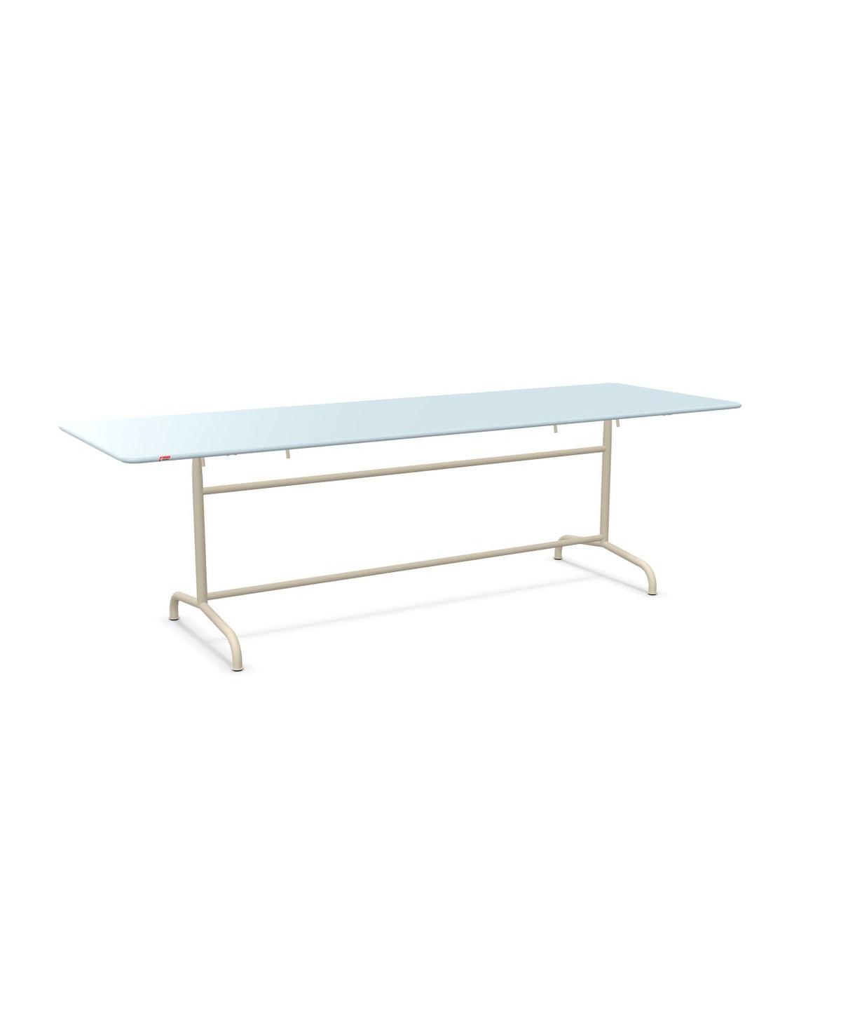 Schaffner Rigi Table repas rabattable 240x80cm Bleu Pastel 51 Sable Pastel 15