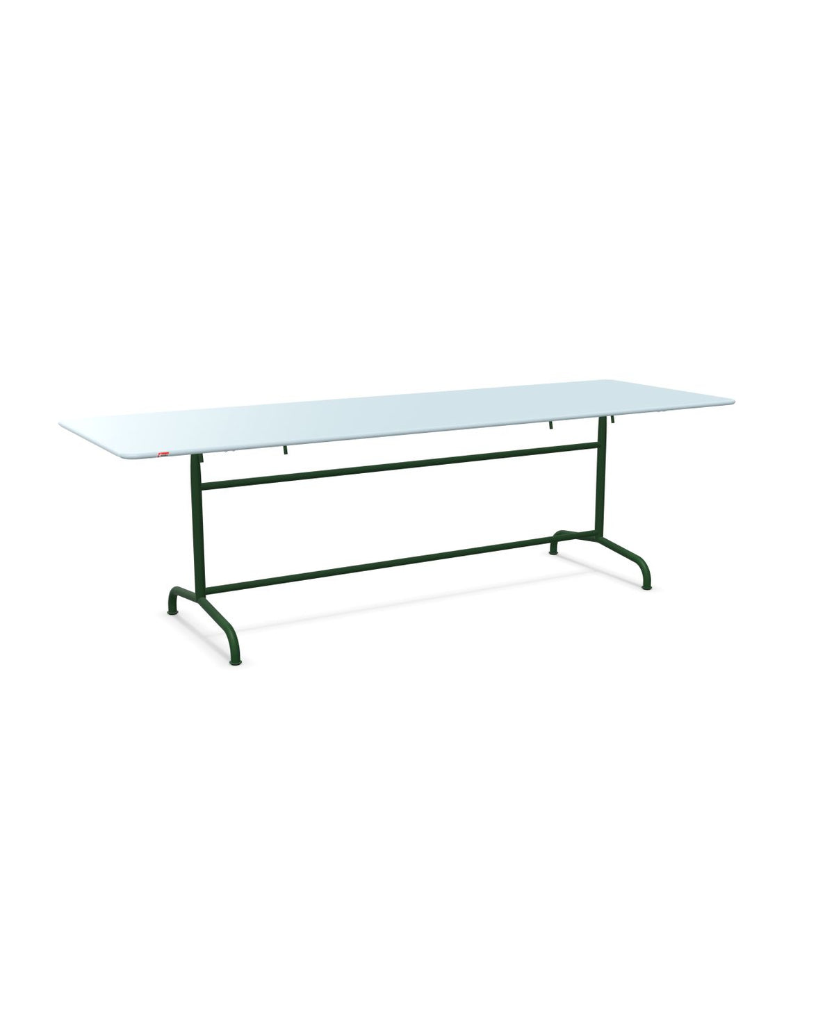 Schaffner Rigi Table repas rabattable 240x80cm Bleu Pastel 51 Vert Sapin 66