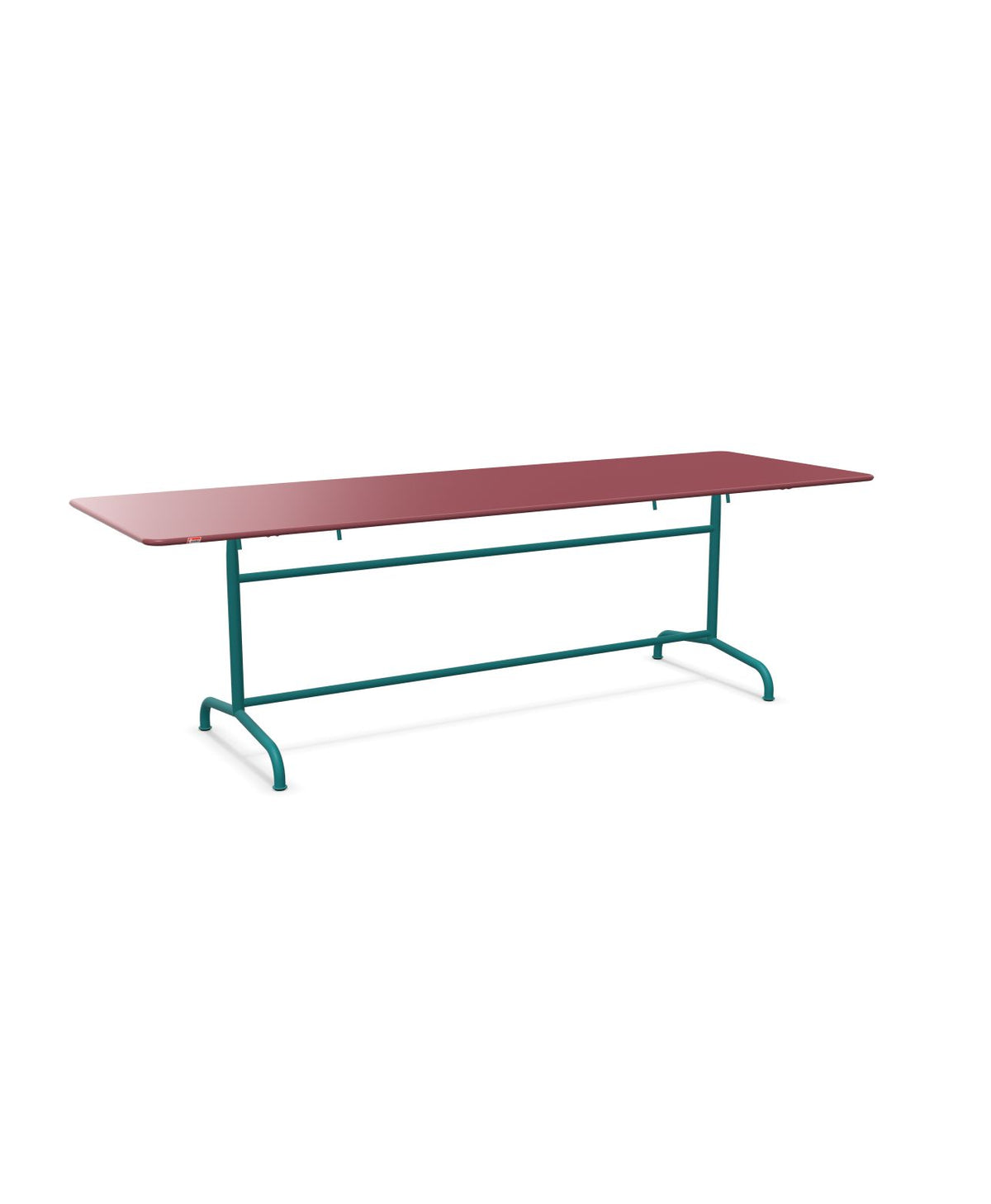 Schaffner Rigi Table repas rabattable 240x80cm Bordeaux 38 Bleu Kali 56