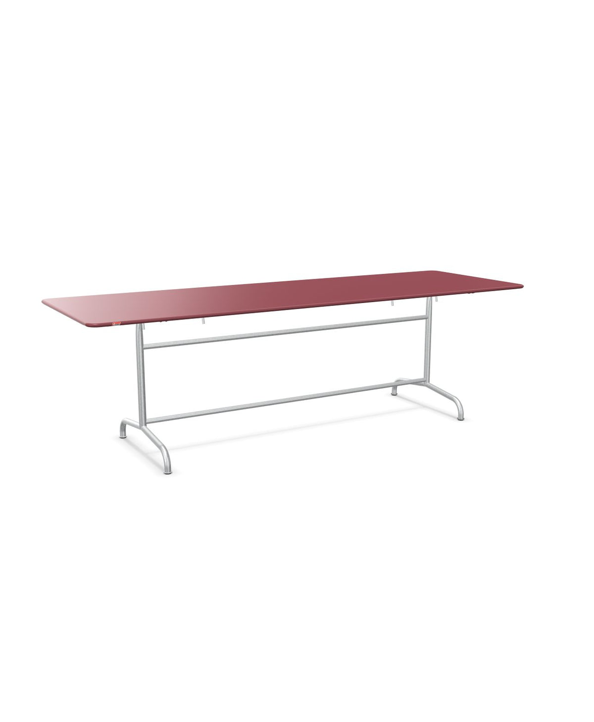 Schaffner Rigi Table repas rabattable 240x80cm Bordeaux 38 Galvanisé à chaud 02