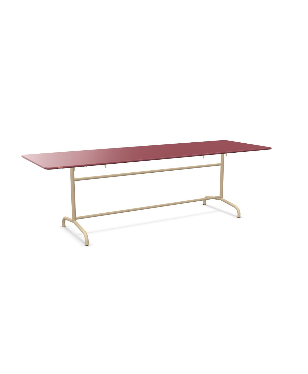 Schaffner Rigi Table repas rabattable 240x80cm Bordeaux 38 Marron Pastel 83