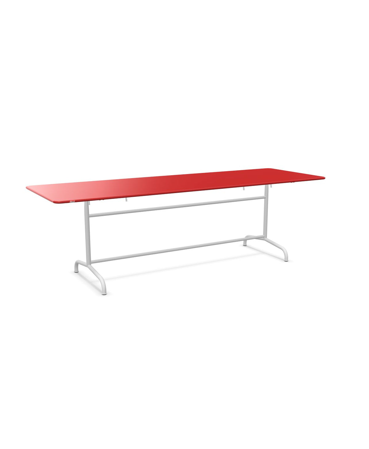 Schaffner Rigi Table repas rabattable 240x80cm Rouge 30 Blanc 90