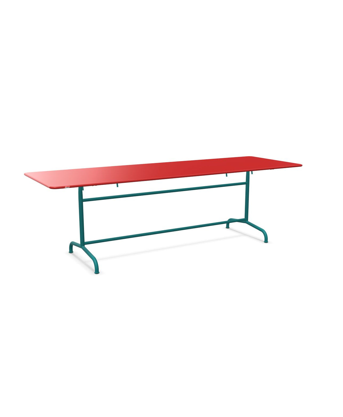 Schaffner Rigi Table repas rabattable 240x80cm Rouge 30 Bleu Kali 56