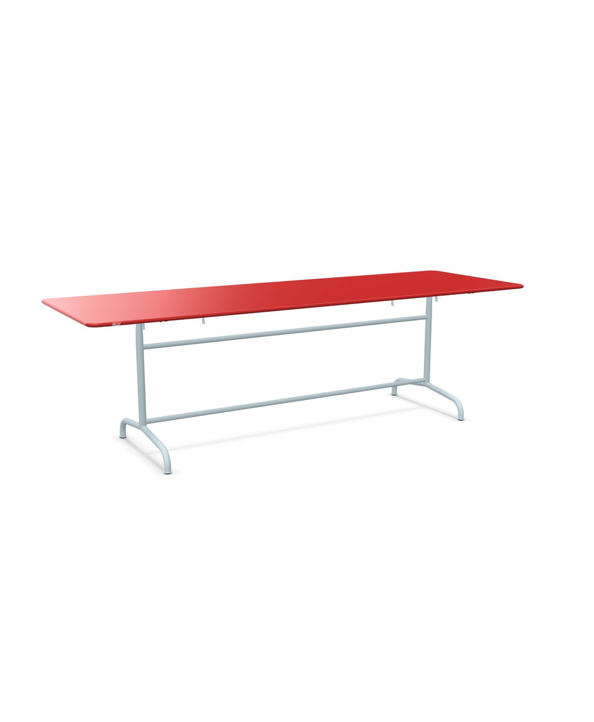 Schaffner Rigi Table repas rabattable 240x80cm Rouge 30 Bleu Pastel 51