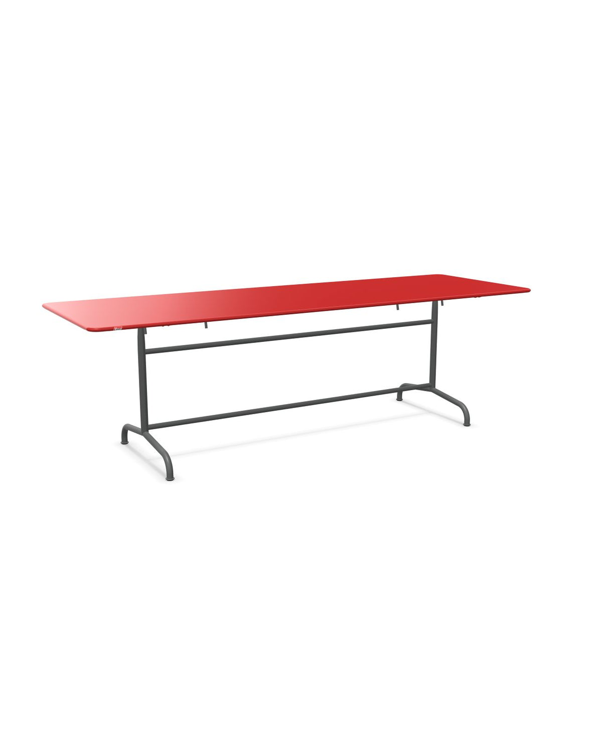 Schaffner Rigi Table repas rabattable 240x80cm Rouge 30 Graphite 73