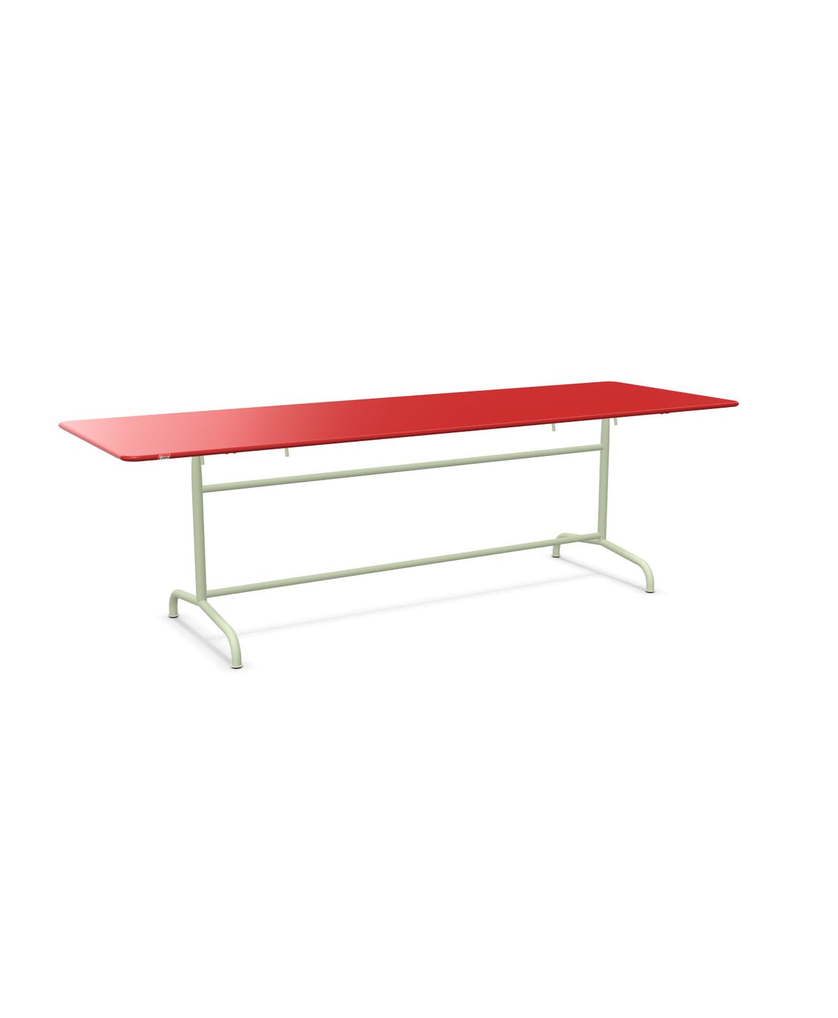 Schaffner Rigi Table repas rabattable 240x80cm Rouge 30 Vert Pastel 64