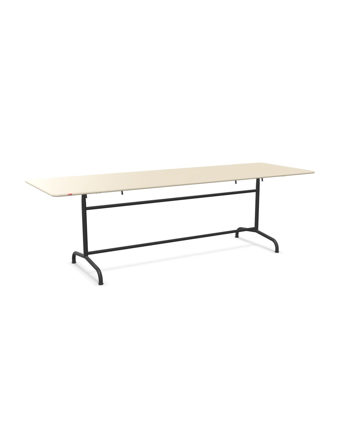 Schaffner Rigi Table repas rabattable 240x80cm Sable Pastel 15 Anthracite 77