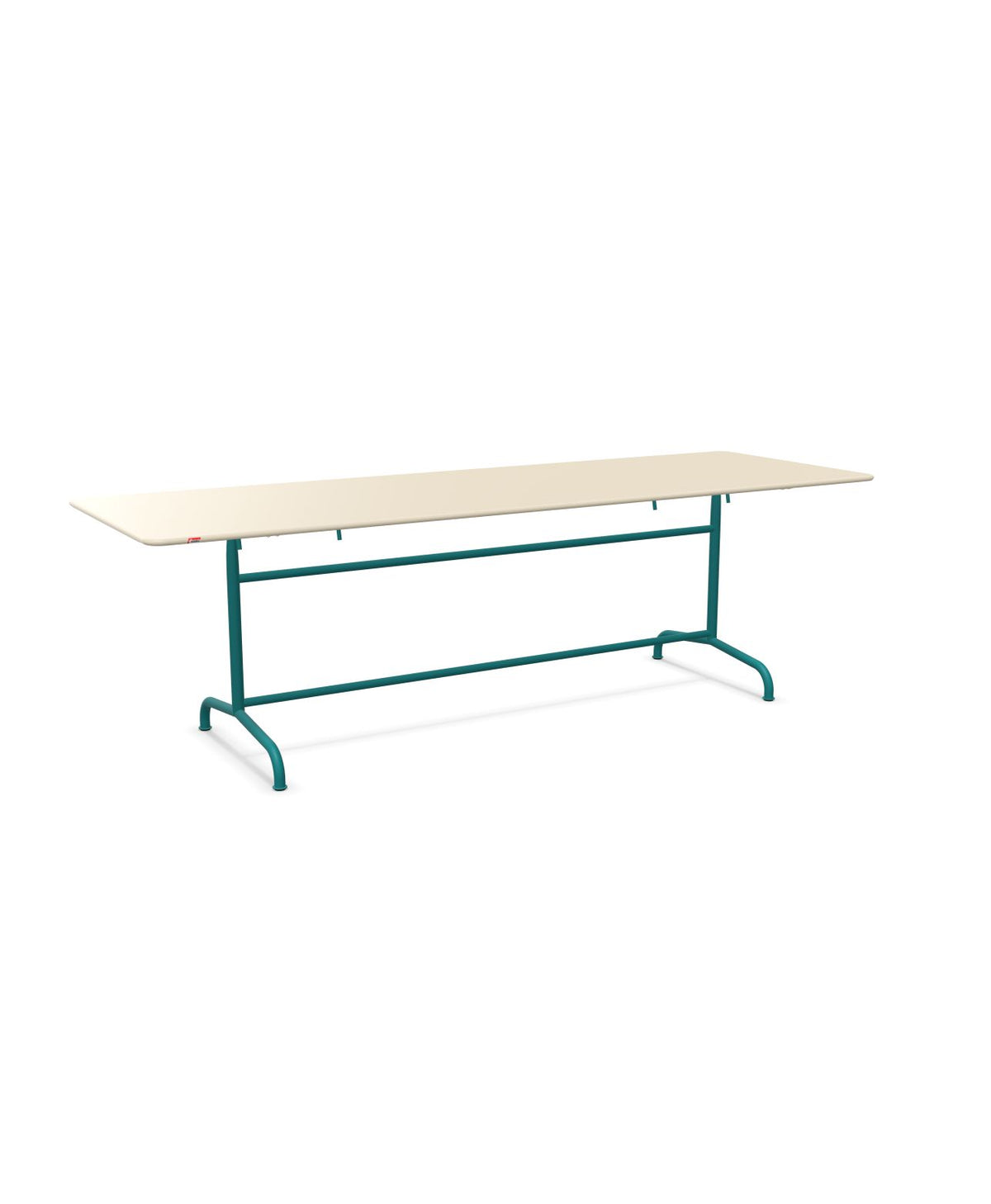 Schaffner Rigi Table repas rabattable 240x80cm Sable Pastel 15 Bleu Kali 56