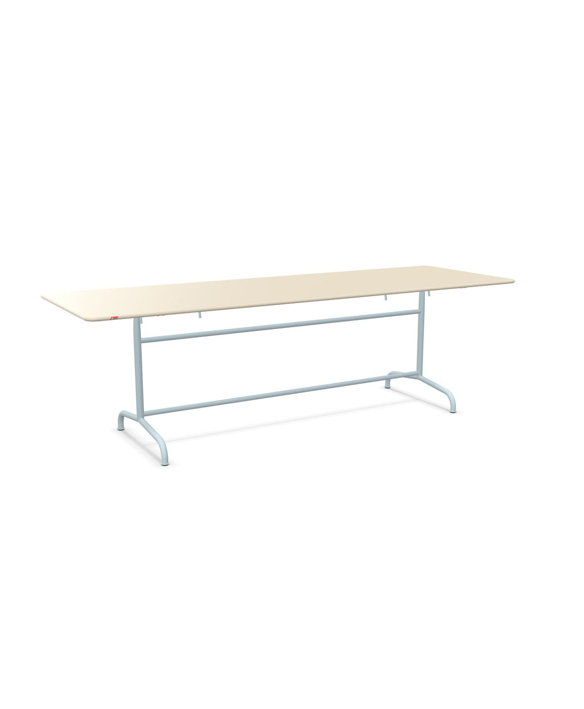 Schaffner Rigi Table repas rabattable 240x80cm Sable Pastel 15 Bleu Pastel 51