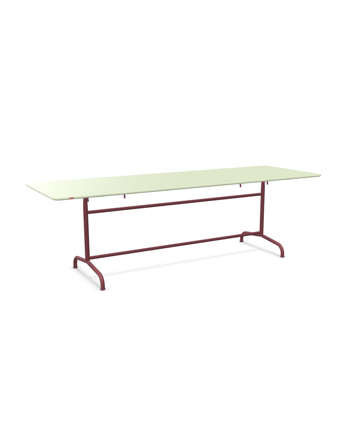 Schaffner Rigi Table repas rabattable 240x80cm Vert Pastel 64 Bordeaux 38
