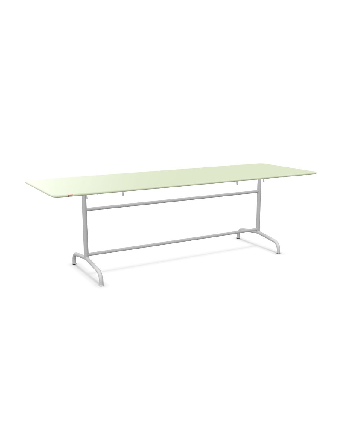 Schaffner Rigi Table repas rabattable 240x80cm Vert Pastel 64 Gris Argent 78