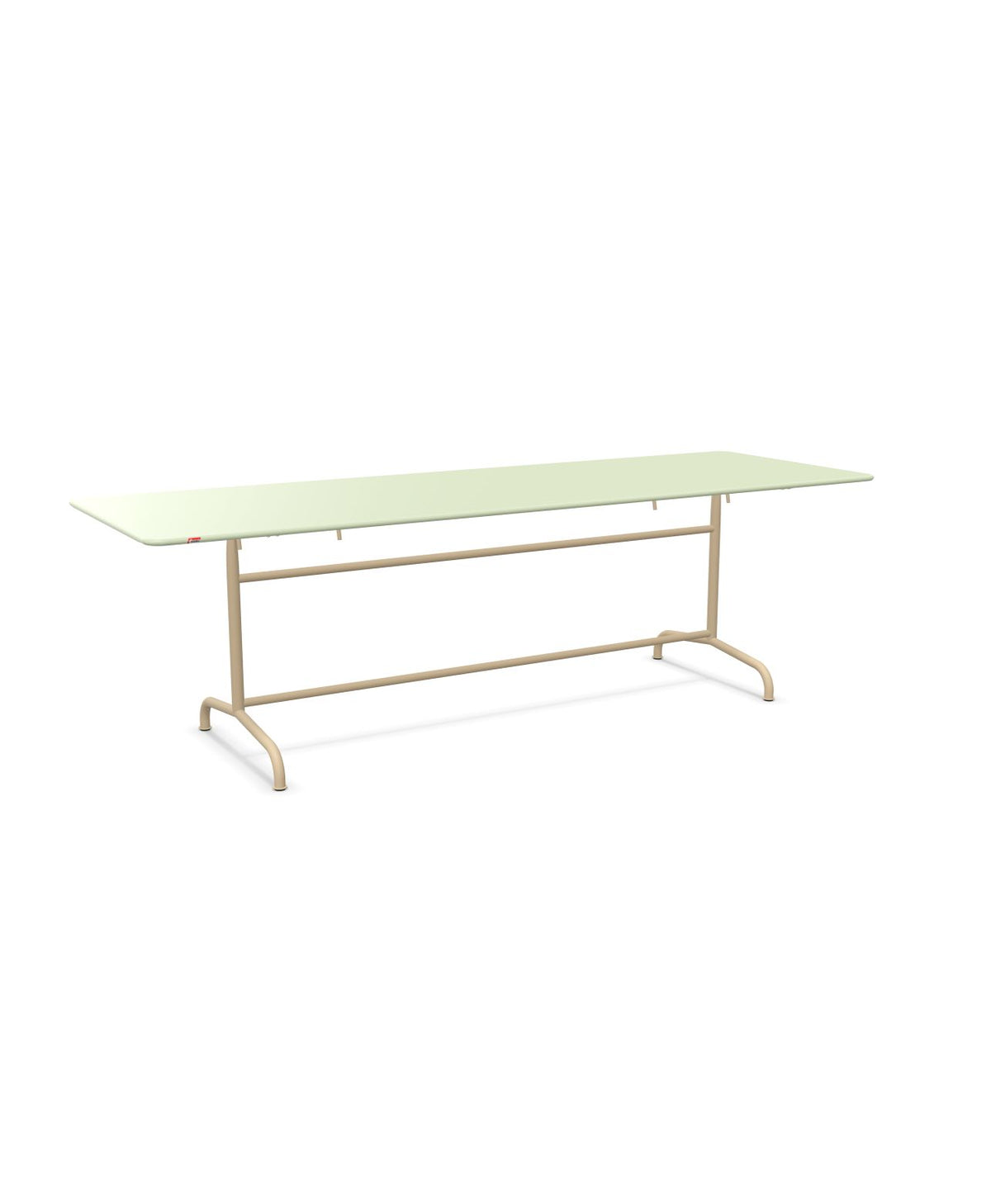 Schaffner Rigi Table repas rabattable 240x80cm Vert Pastel 64 Marron Pastel 83