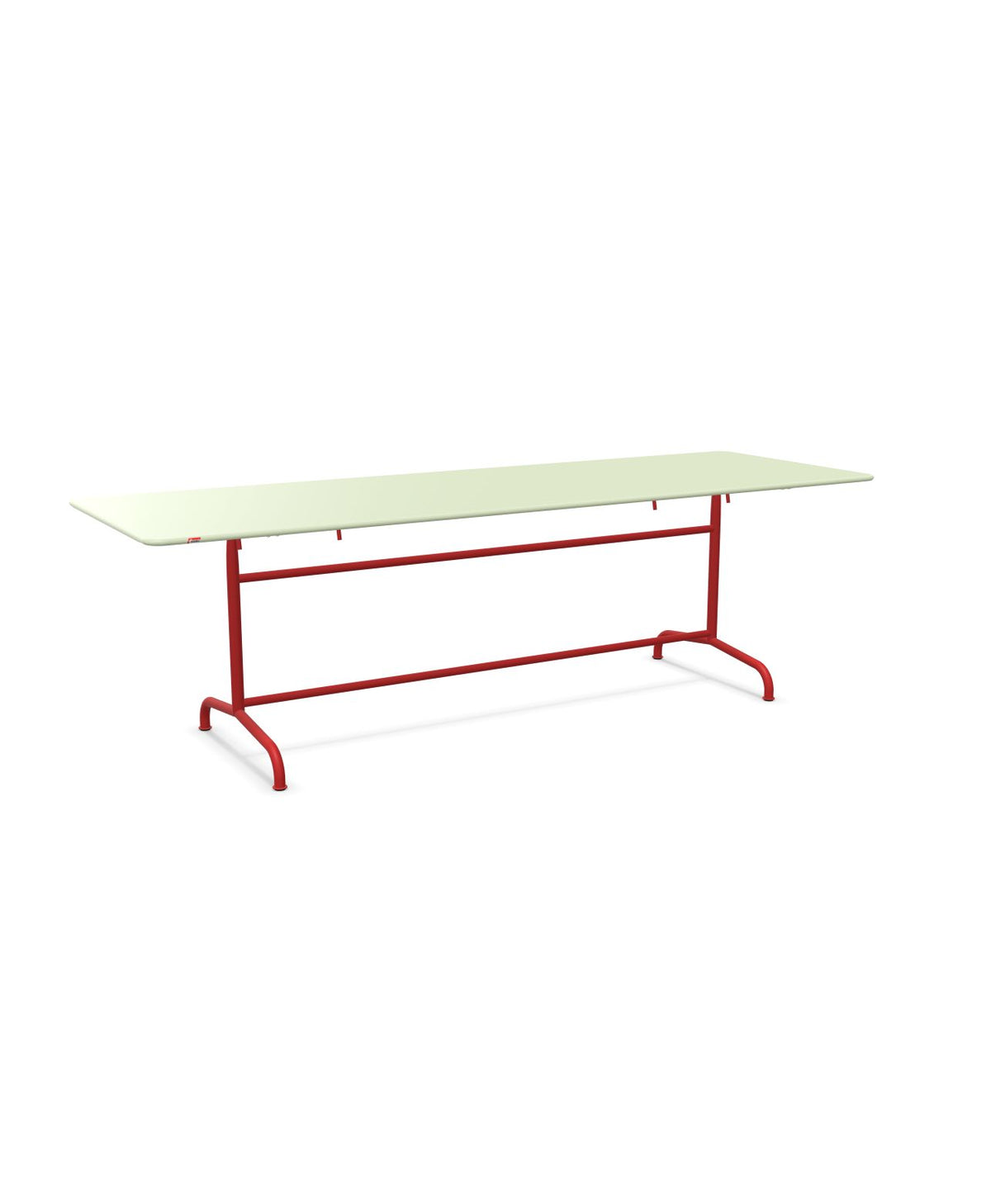 Schaffner Rigi Table repas rabattable 240x80cm Vert Pastel 64 Rouge 30