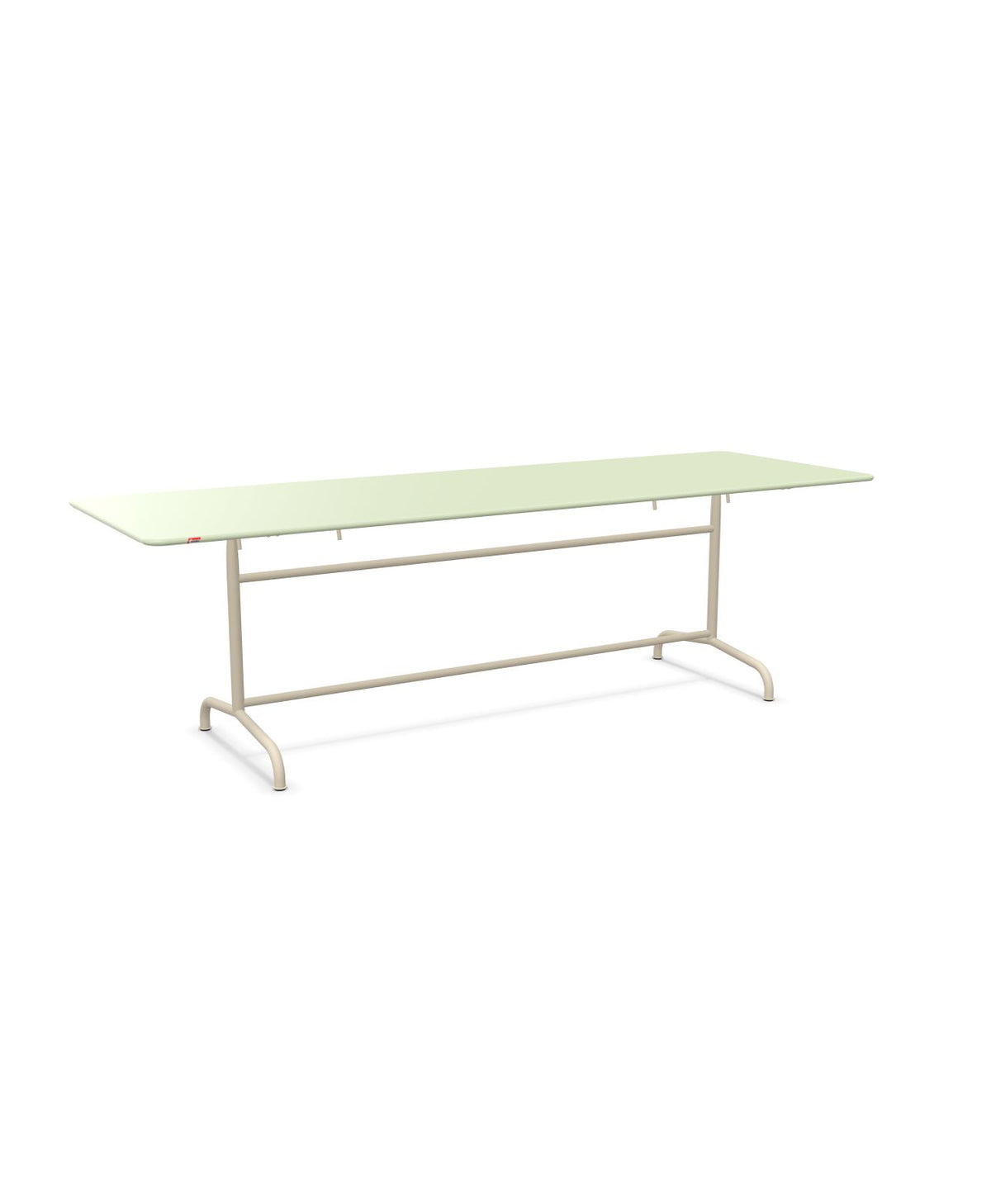 Schaffner Rigi Table repas rabattable 240x80cm Vert Pastel 64 Sable Pastel 15