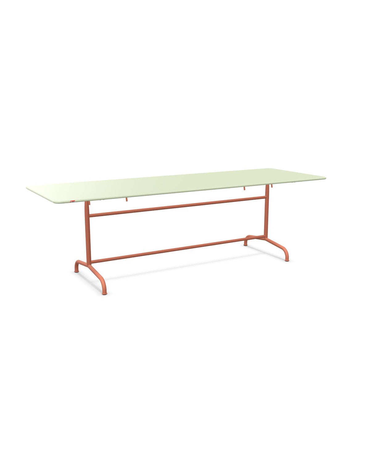 Schaffner Rigi Table repas rabattable 240x80cm Vert Pastel 64 Terracotta 84