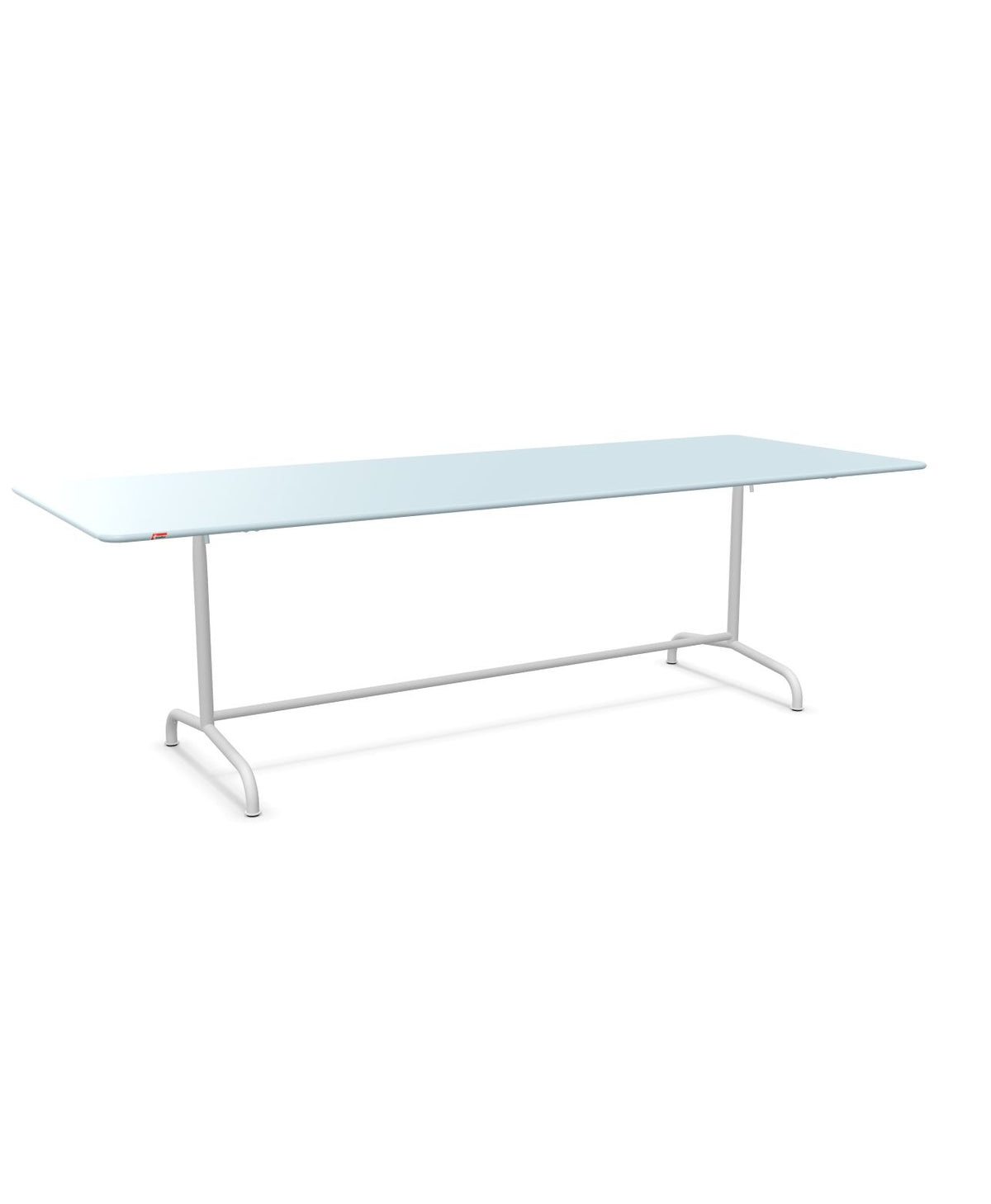 Schaffner Rigi Table repas rabattable 240x90cm Bleu Pastel 51 Blanc 90