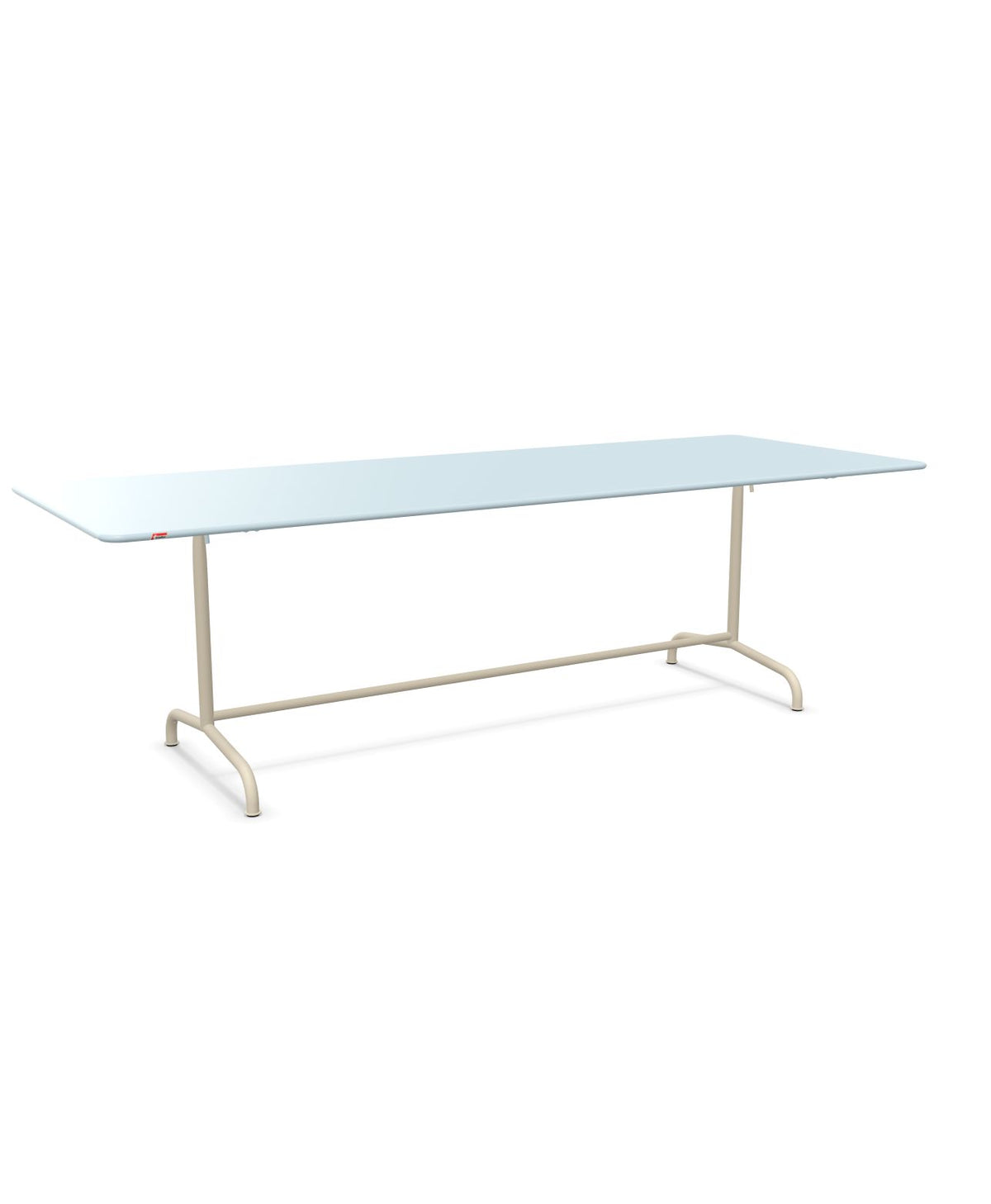 Schaffner Rigi Table repas rabattable 240x90cm Bleu Pastel 51 Sable Pastel 15
