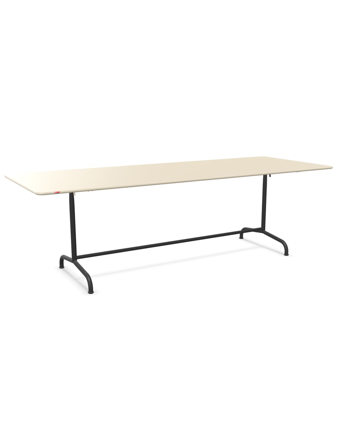 Schaffner Rigi Table repas rabattable 240x90cm Sable Pastel 15 Anthracite 77