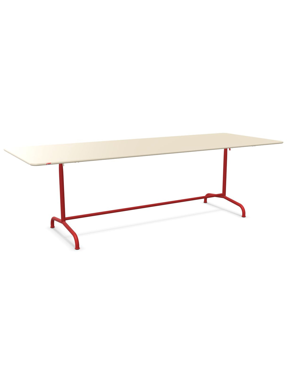 Schaffner Rigi Table repas rabattable 240x90cm Sable Pastel 15 Rouge 30