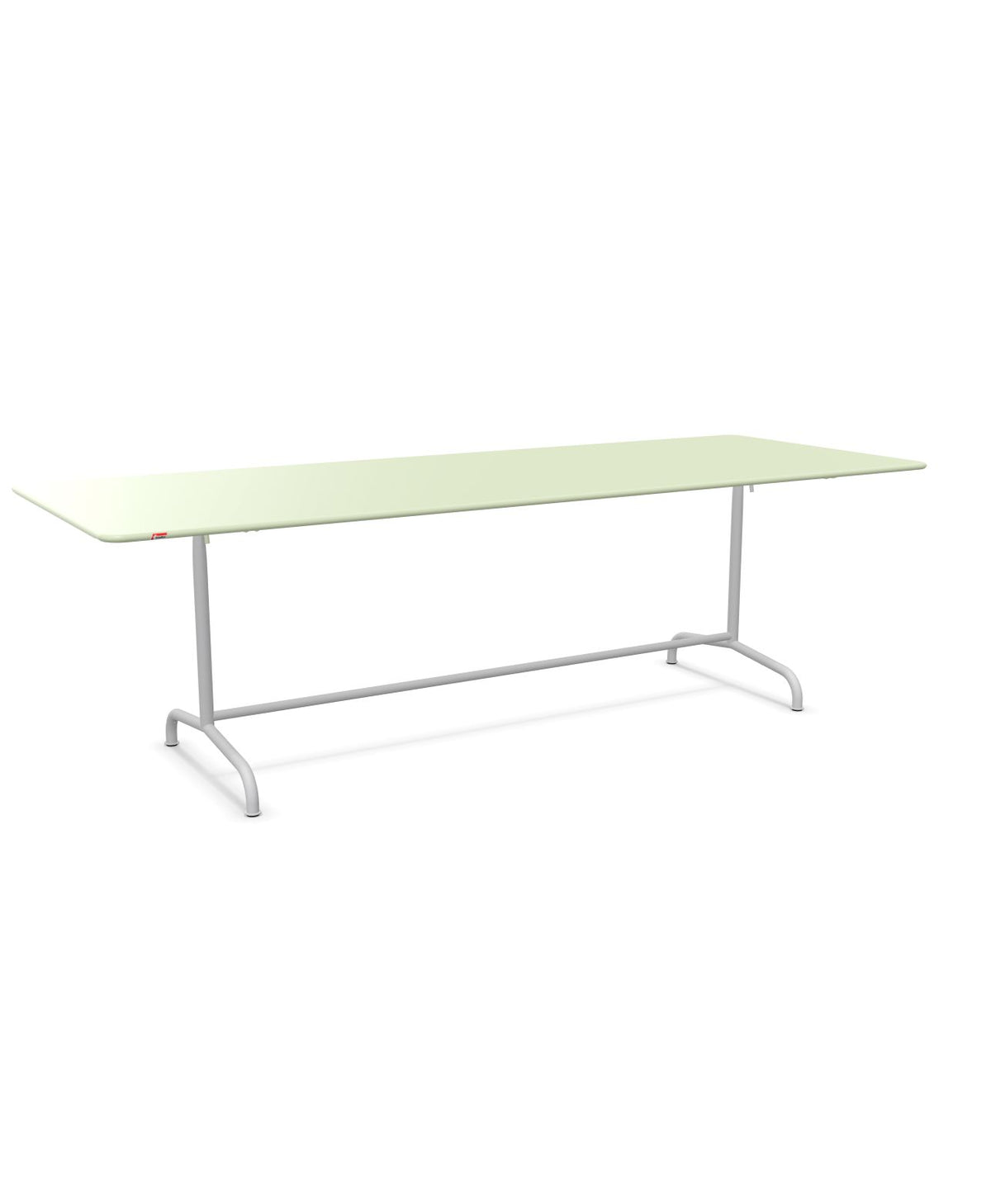 Schaffner Rigi Table repas rabattable 240x90cm Vert Pastel 64 Gris Argent 78