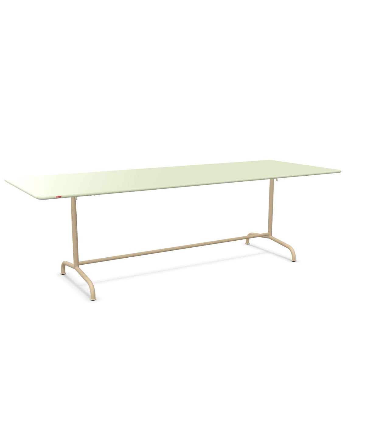 Schaffner Rigi Table repas rabattable 240x90cm Vert Pastel 64 Marron Pastel 83