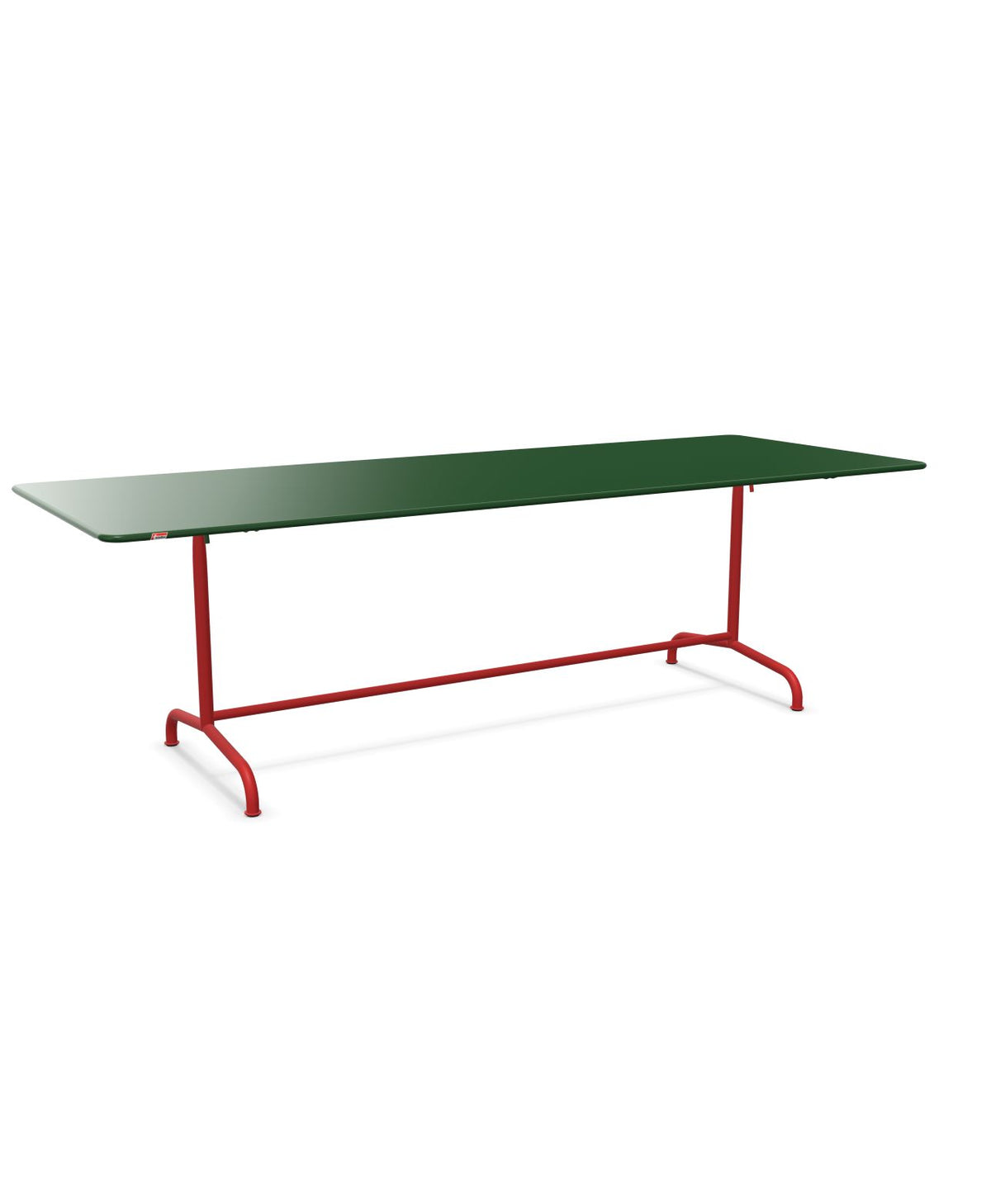 Schaffner Rigi Table repas rabattable 240x90cm Vert Sapin 66 Rouge 30