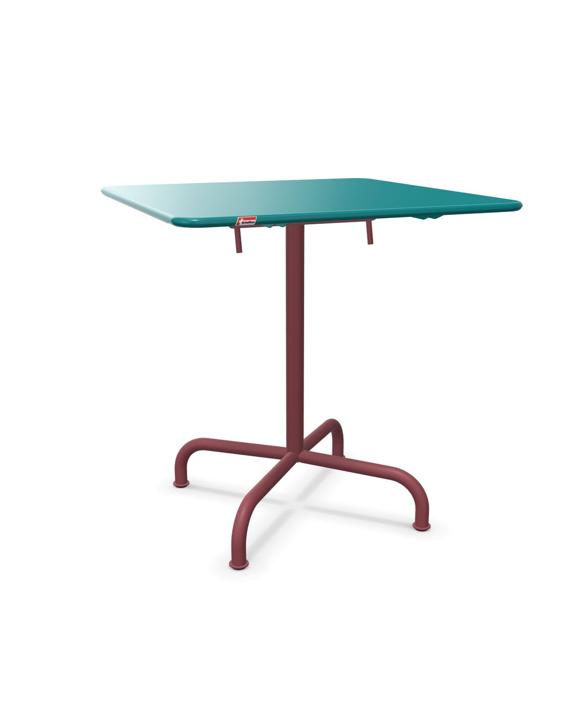 Schaffner Rigi Table repas rabattable 70x70cm Bleu Kali 56 Bordeaux 38