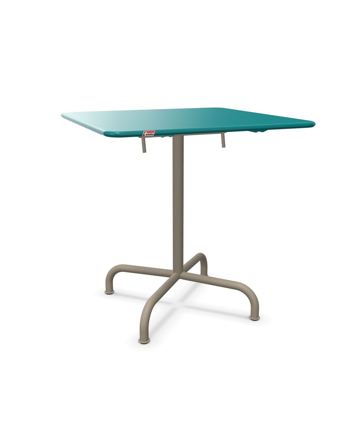 Schaffner Rigi Table repas rabattable 70x70cm Bleu Kali 56 Champagne 85