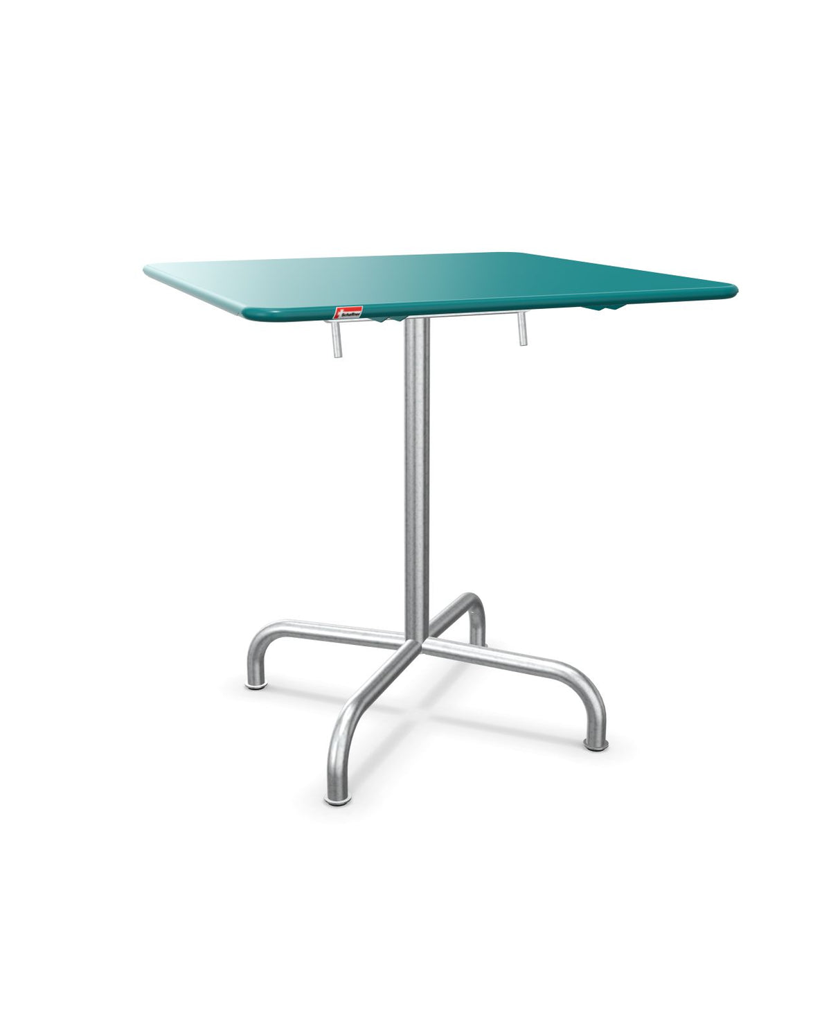 Schaffner Rigi Table repas rabattable 70x70cm Bleu Kali 56 Galvanisé à chaud 02