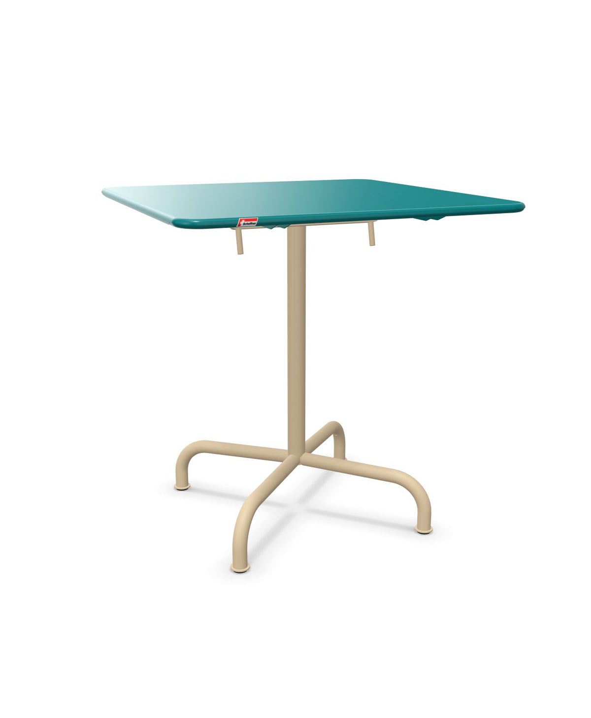 Schaffner Rigi Table repas rabattable 70x70cm Bleu Kali 56 Marron Pastel 83