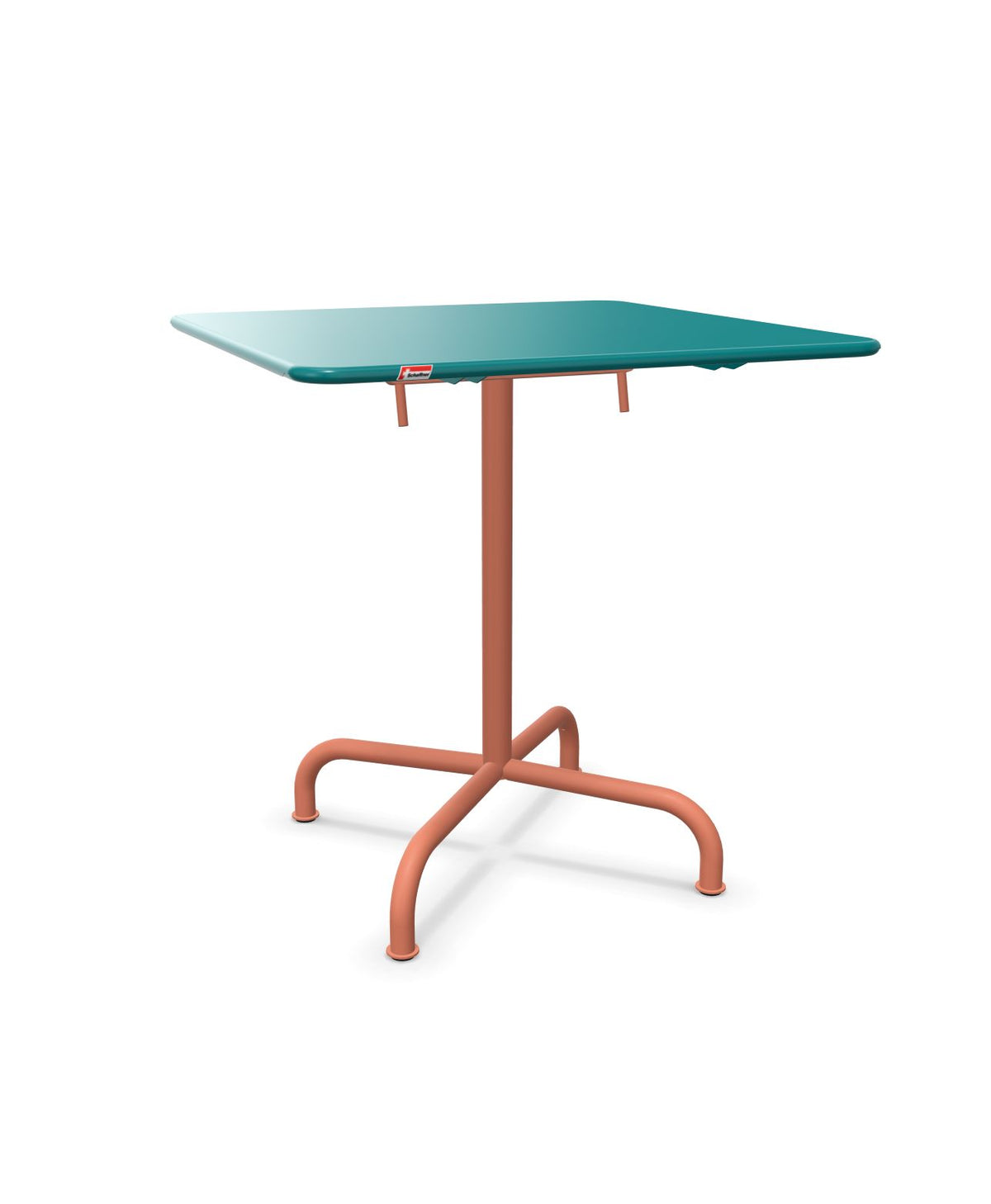 Schaffner Rigi Table repas rabattable 70x70cm Bleu Kali 56 Terracotta 84