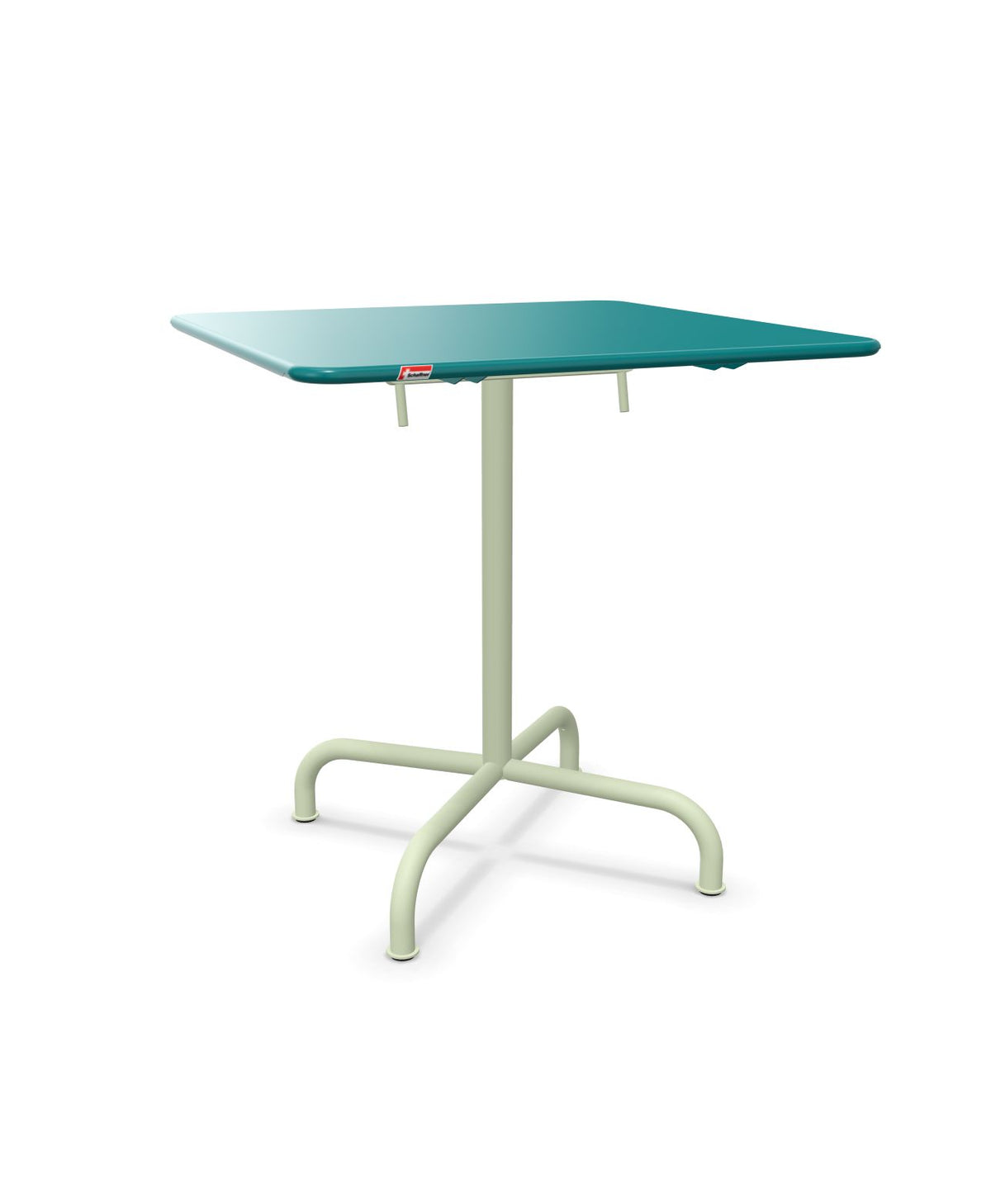 Schaffner Rigi Table repas rabattable 70x70cm Bleu Kali 56 Vert Pastel 64