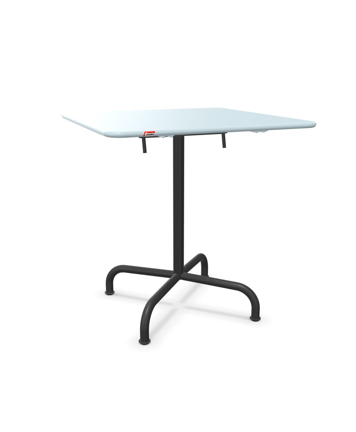 Schaffner Rigi Table repas rabattable 70x70cm Bleu Pastel 51 Anthracite 77