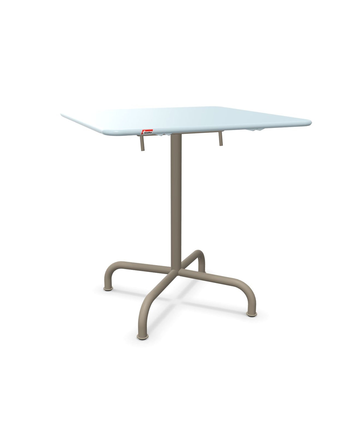 Schaffner Rigi Table repas rabattable 70x70cm Bleu Pastel 51 Champagne 85