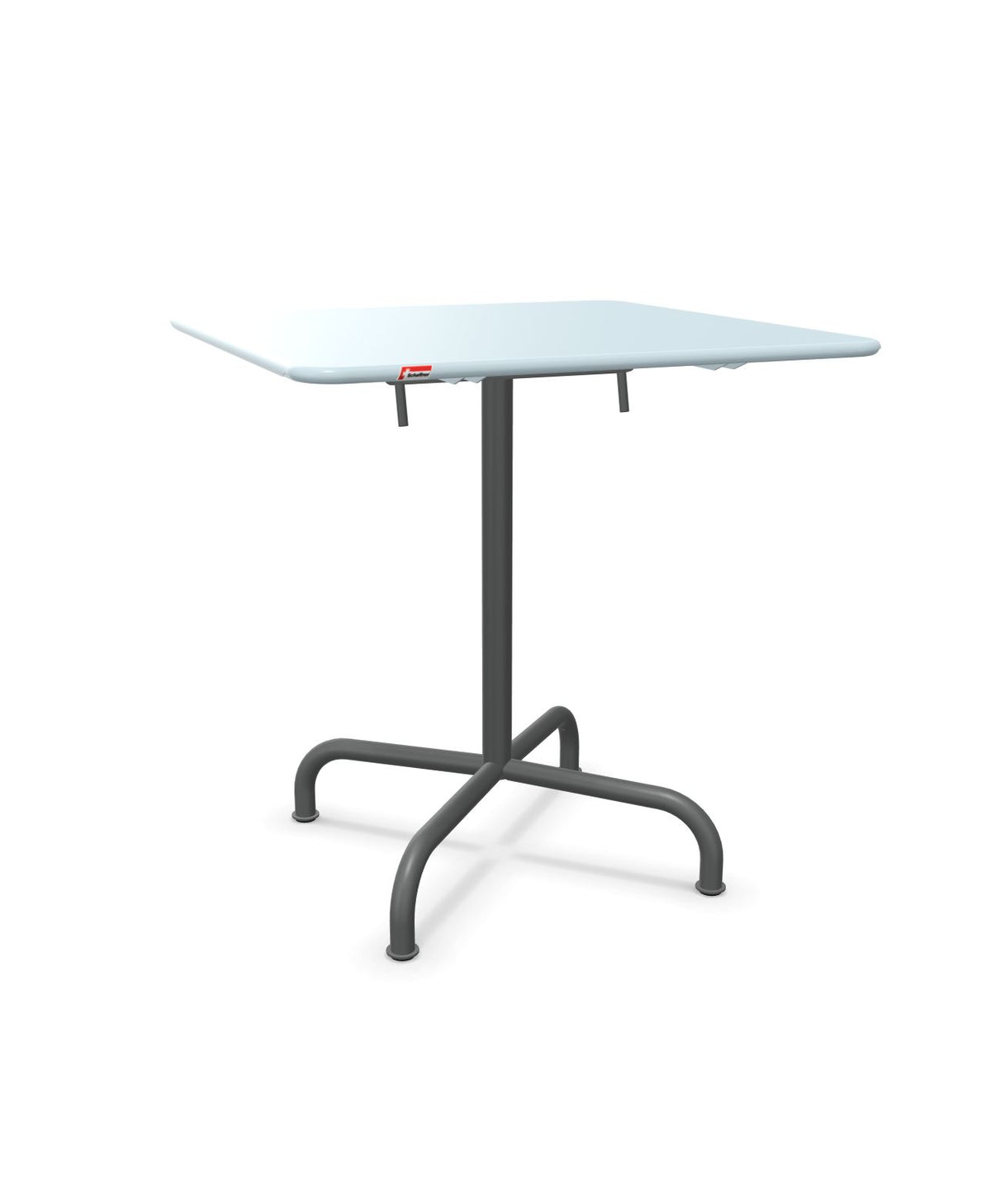 Schaffner Rigi Table repas rabattable 70x70cm Bleu Pastel 51 Graphite 73