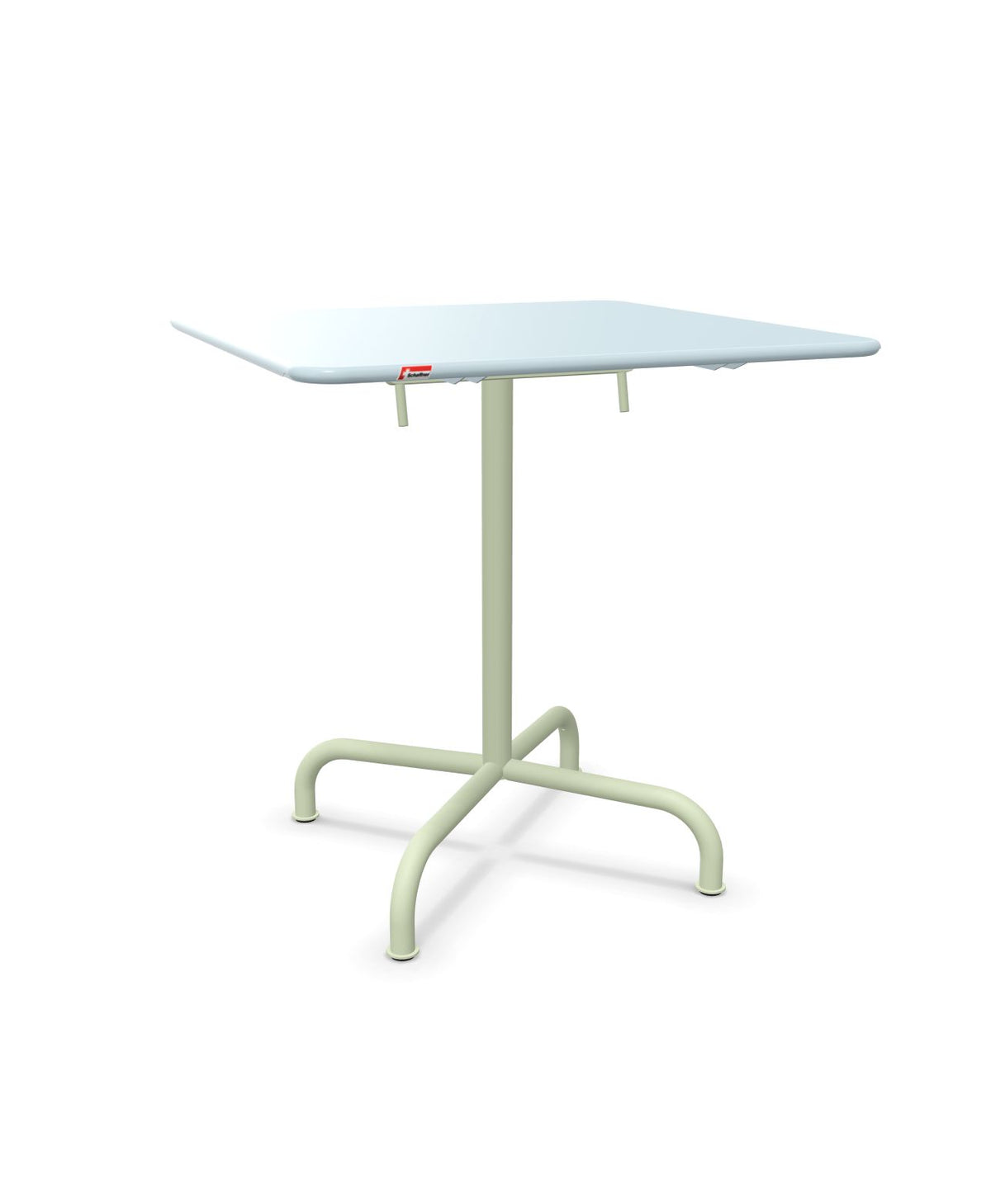 Schaffner Rigi Table repas rabattable 70x70cm Bleu Pastel 51 Vert Pastel 64