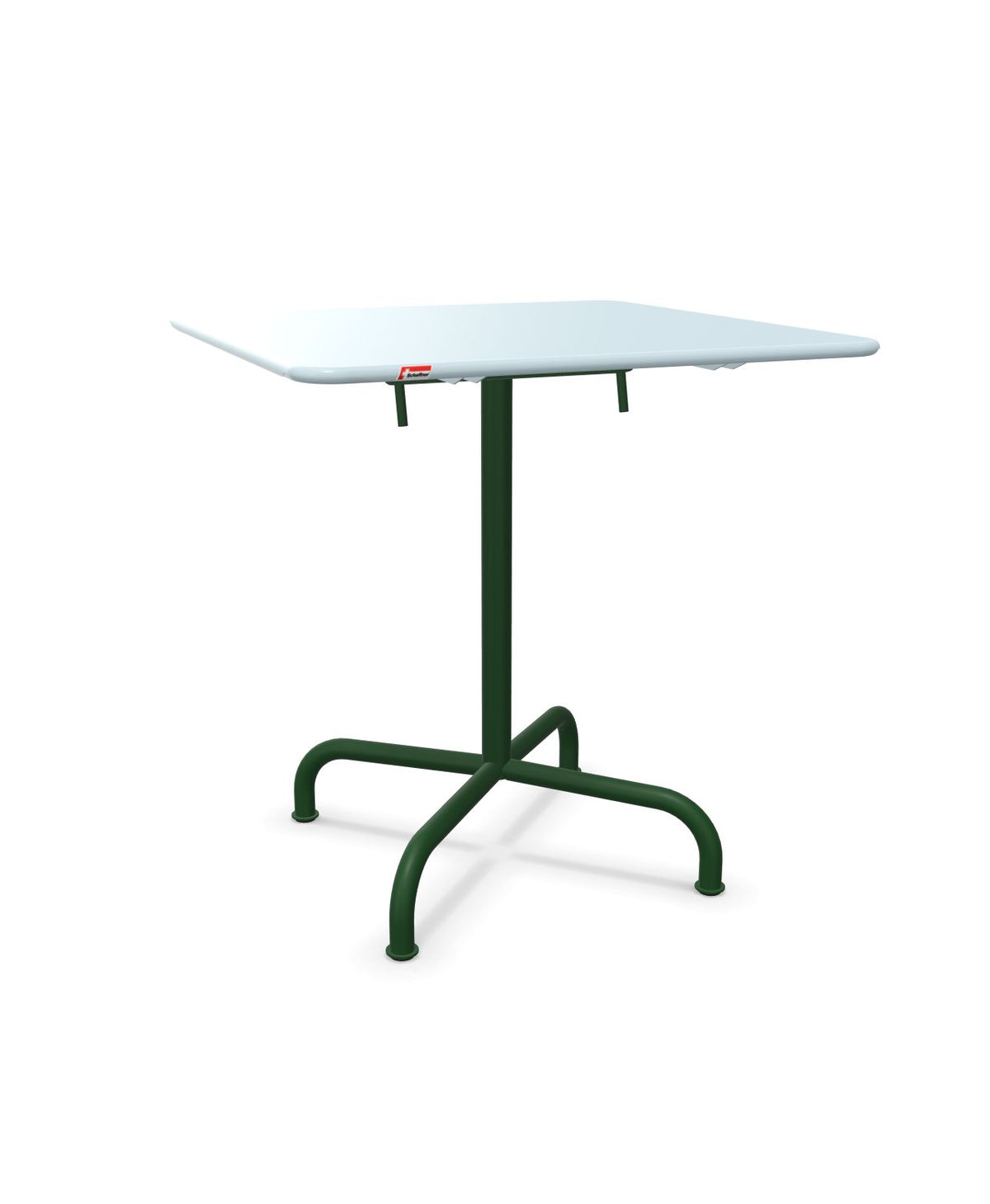 Schaffner Rigi Table repas rabattable 70x70cm Bleu Pastel 51 Vert Sapin 66