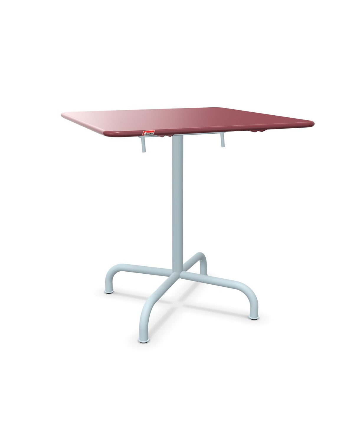 Schaffner Rigi Table repas rabattable 70x70cm Bordeaux 38 Bleu Pastel 51