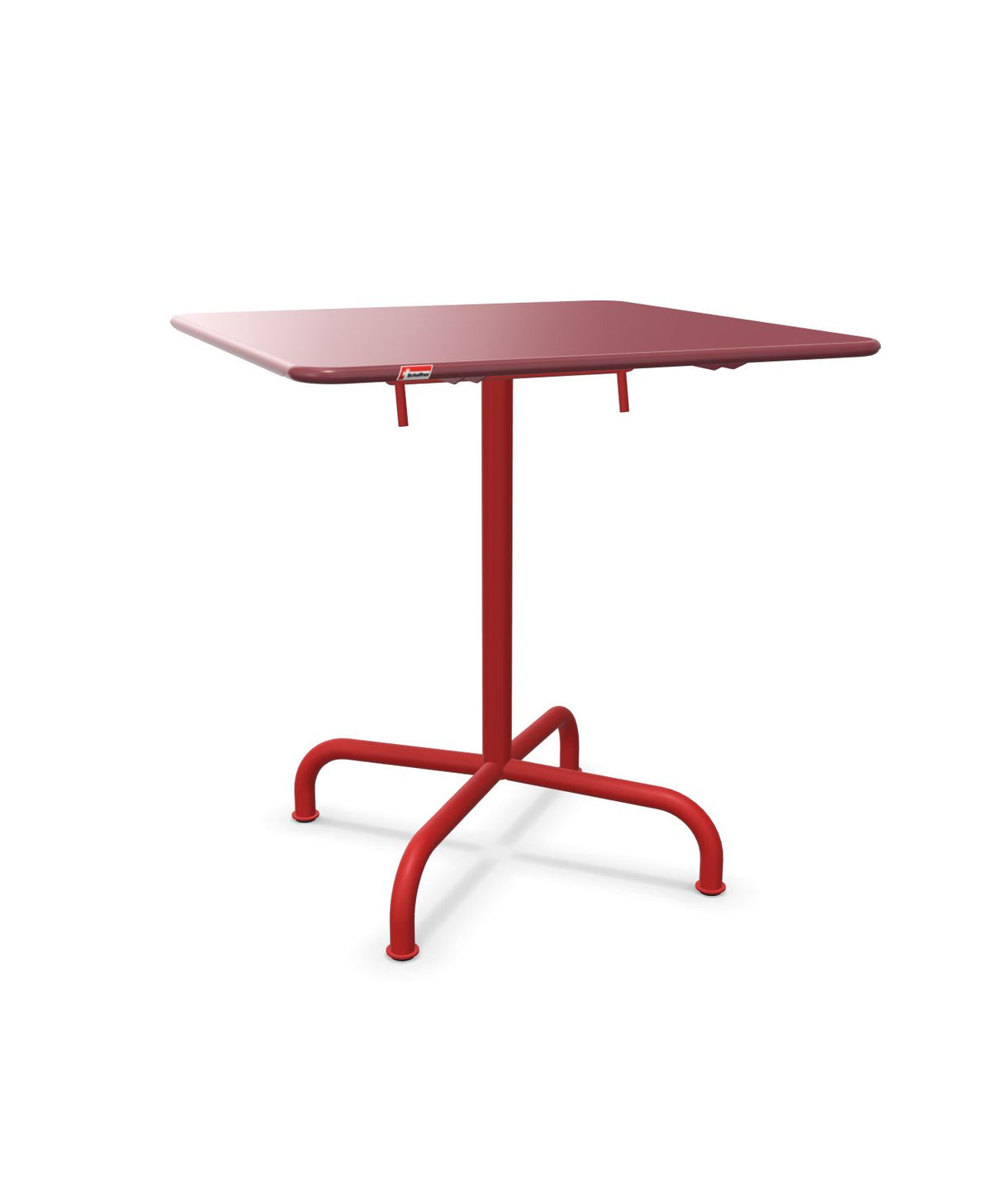Schaffner Rigi Table repas rabattable 70x70cm Bordeaux 38 Rouge 30