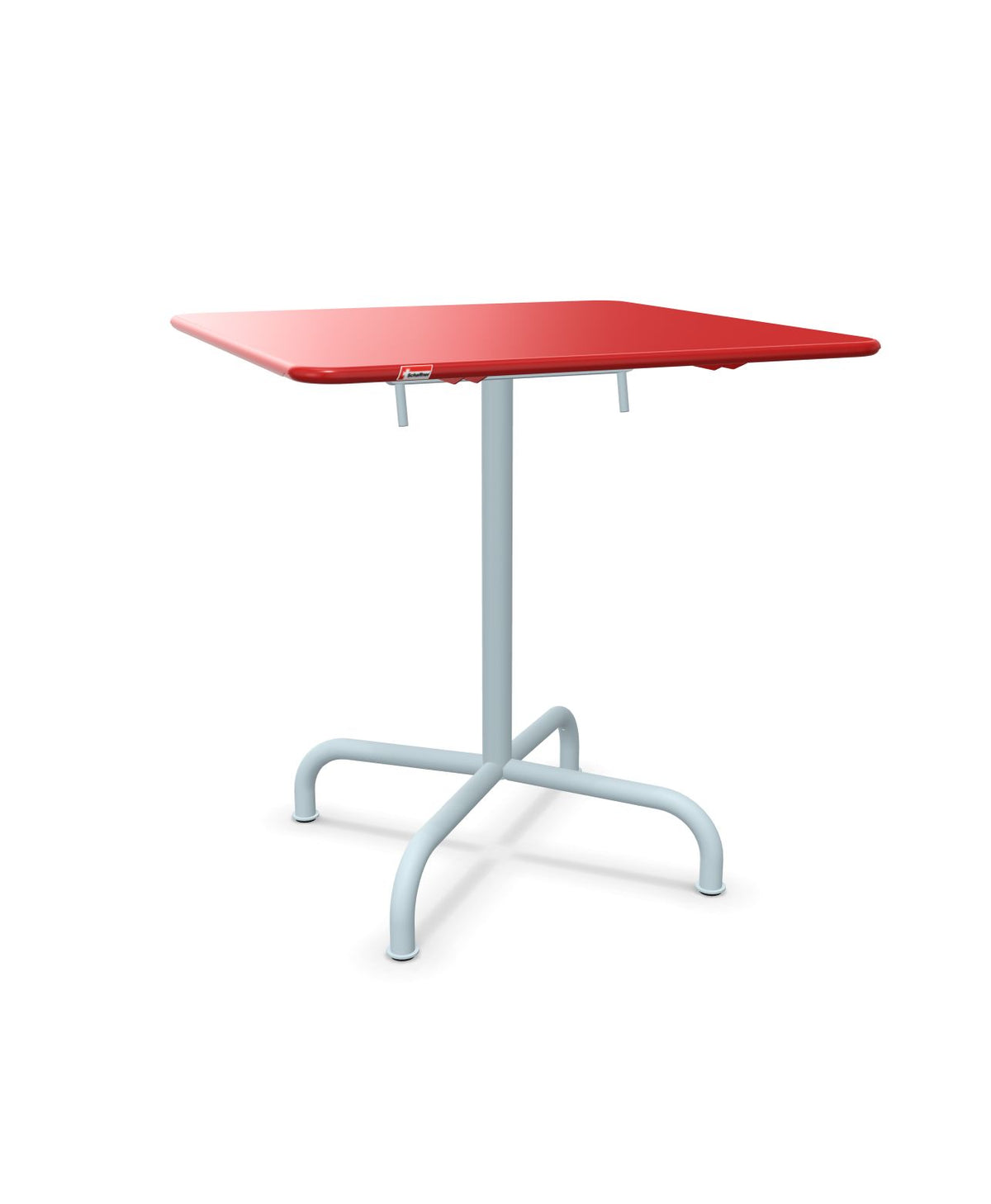 Schaffner Rigi Table repas rabattable 70x70cm Rouge 30 Bleu Pastel 51