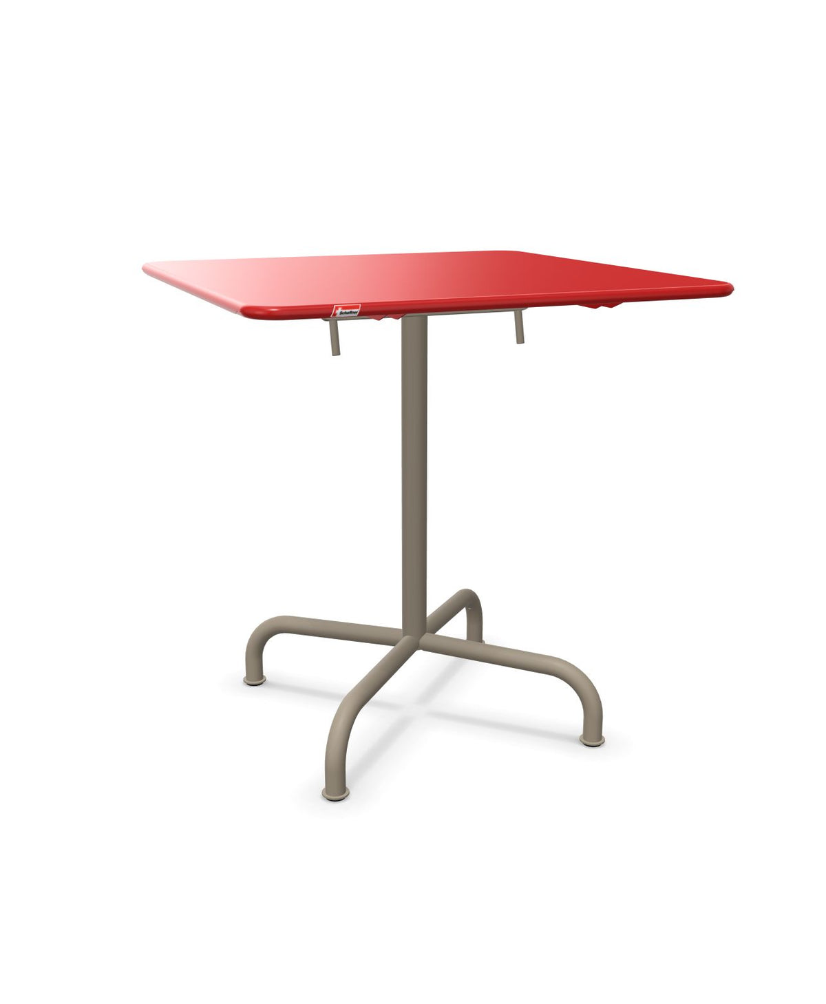 Schaffner Rigi Table repas rabattable 70x70cm Rouge 30 Champagne 85