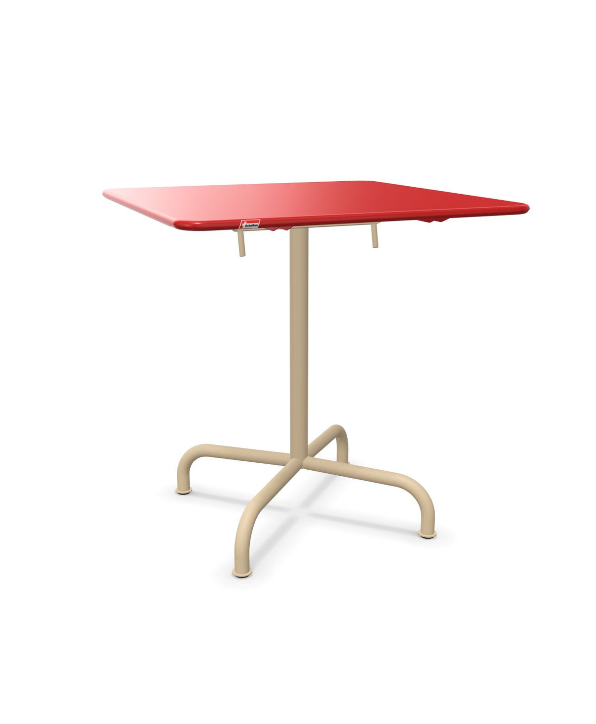 Schaffner Rigi Table repas rabattable 70x70cm Rouge 30 Marron Pastel 83