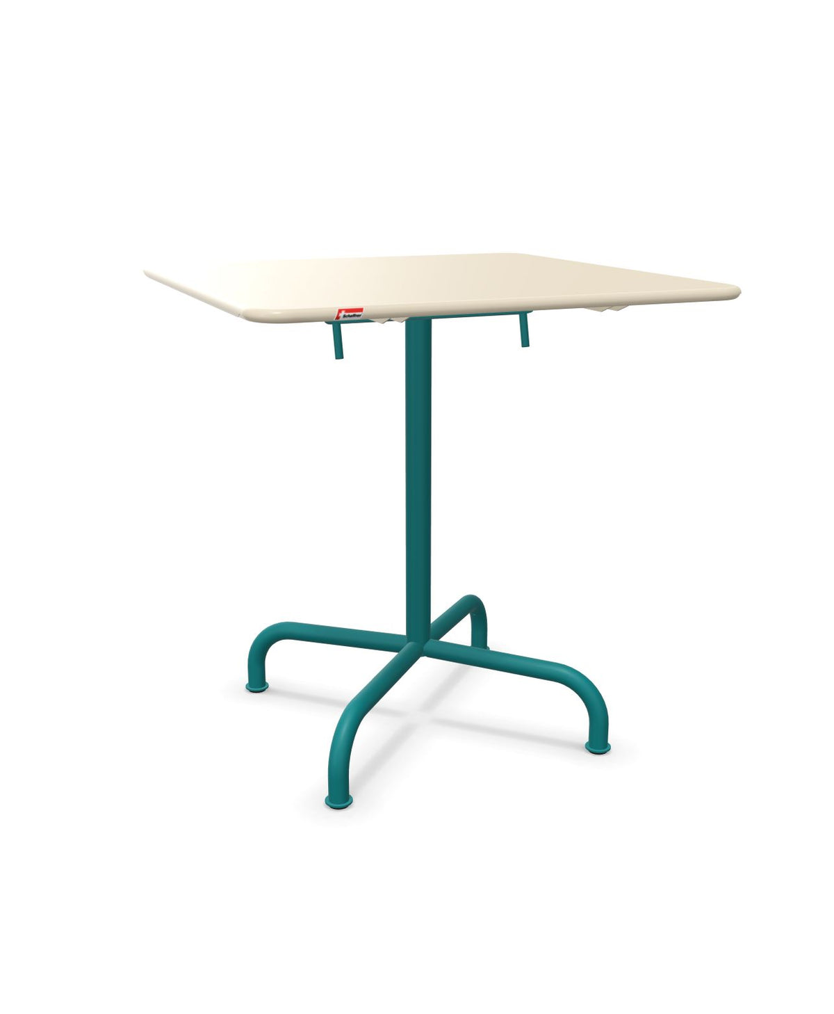 Schaffner Rigi Table repas rabattable 70x70cm Sable Pastel 15 Bleu Kali 56