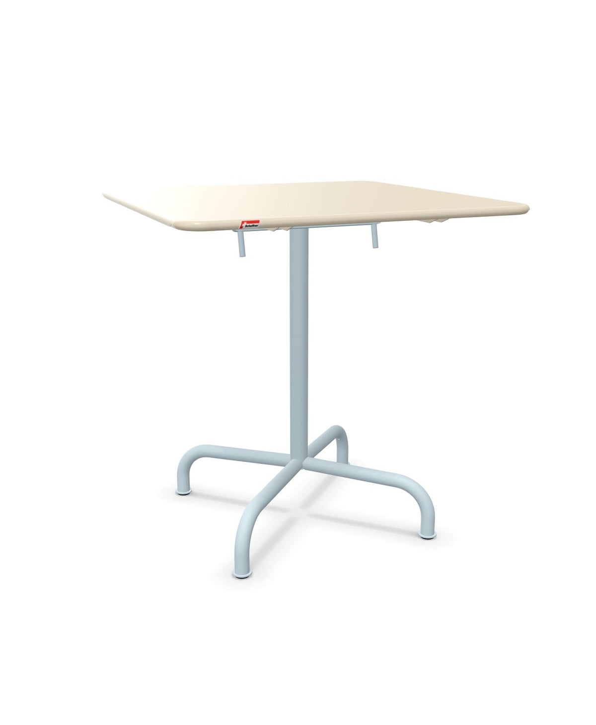 Schaffner Rigi Table repas rabattable 70x70cm Sable Pastel 15 Bleu Pastel 51