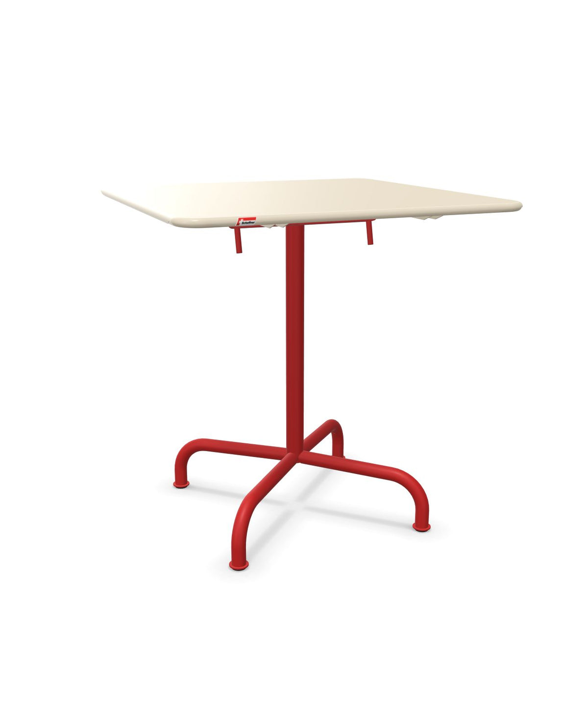 Schaffner Rigi Table repas rabattable 70x70cm Sable Pastel 15 Rouge 30