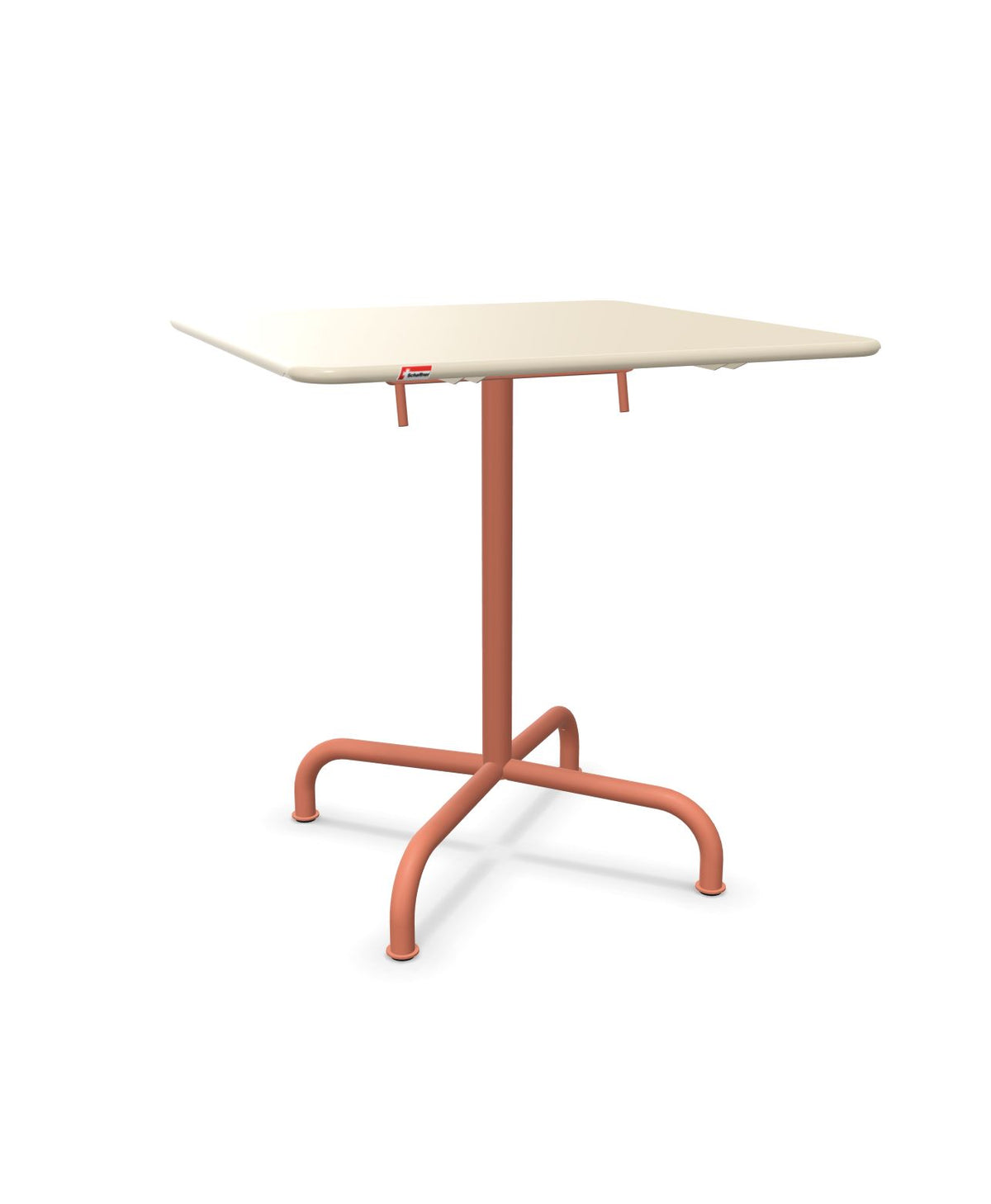 Schaffner Rigi Table repas rabattable 70x70cm Sable Pastel 15 Terracotta 84