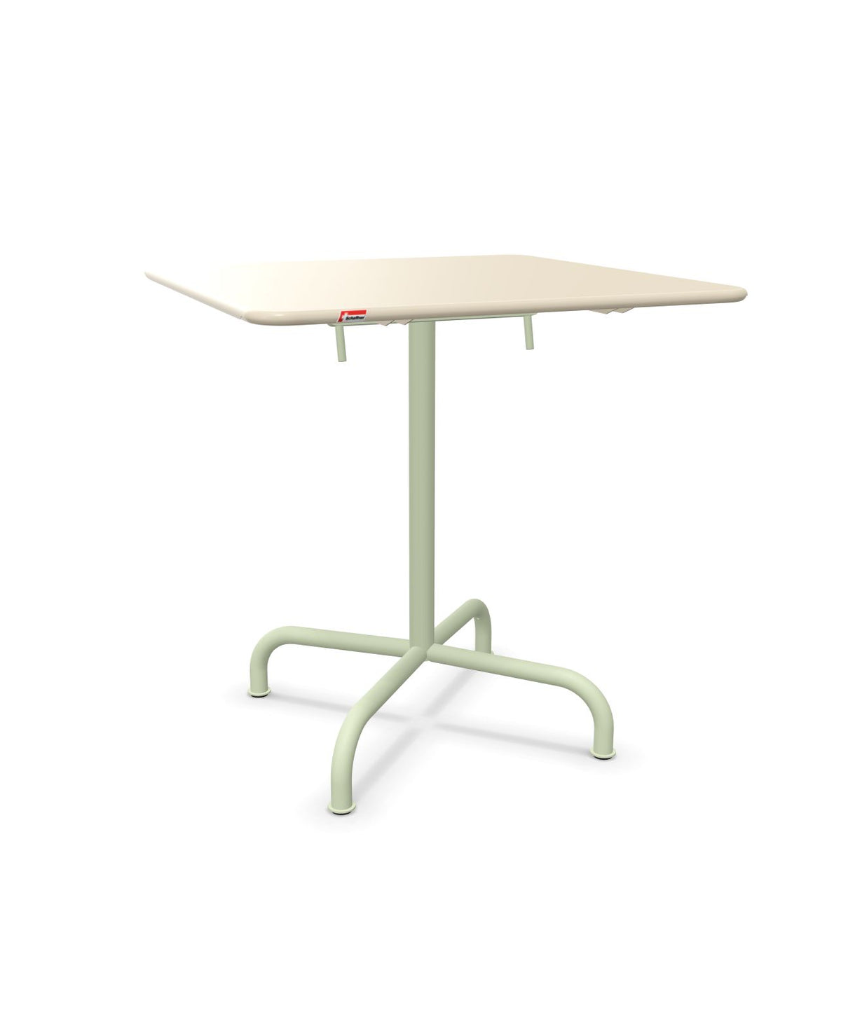 Schaffner Rigi Table repas rabattable 70x70cm Sable Pastel 15 Vert Pastel 64