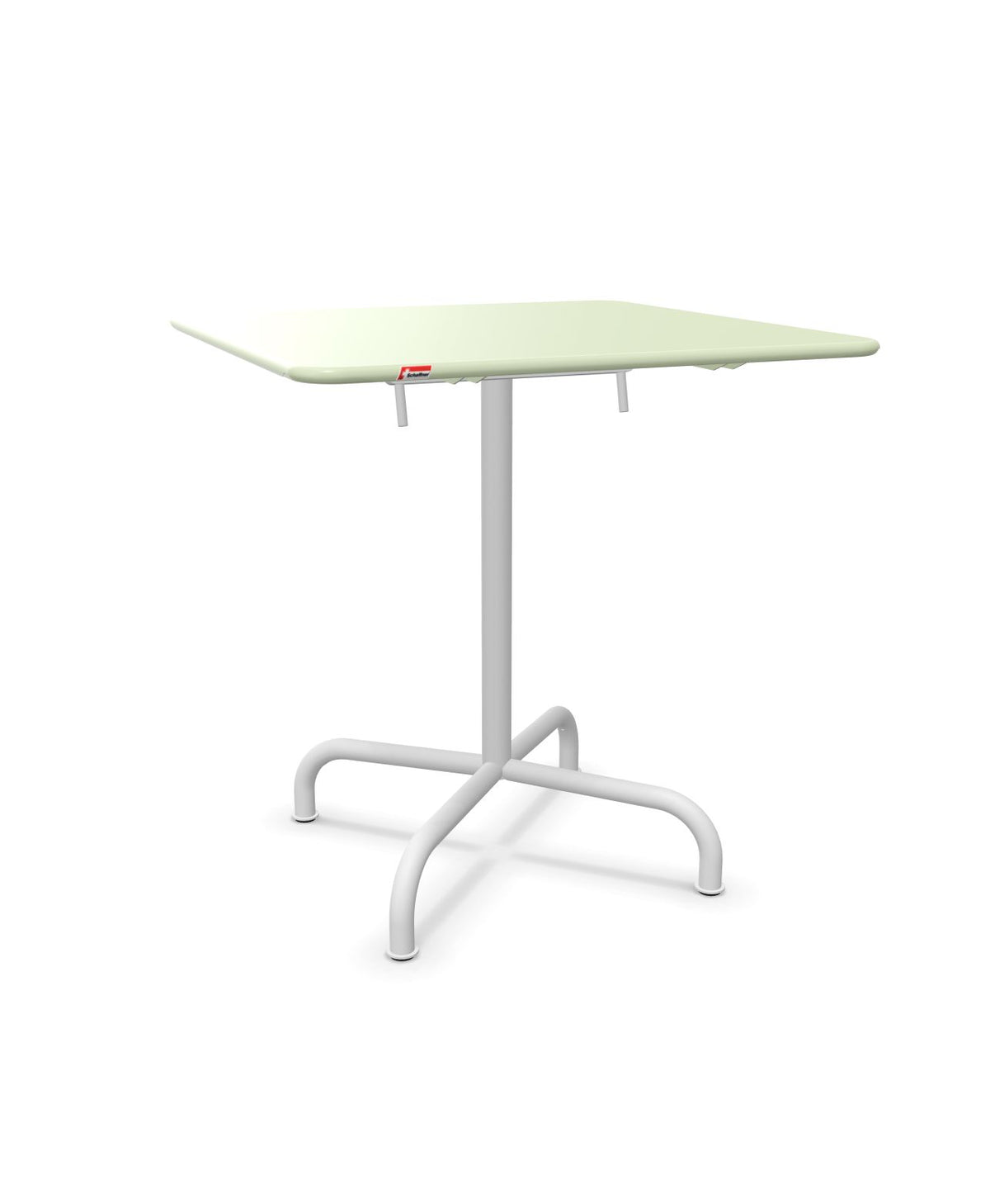 Schaffner Rigi Table repas rabattable 70x70cm Vert Pastel 64 Blanc 90